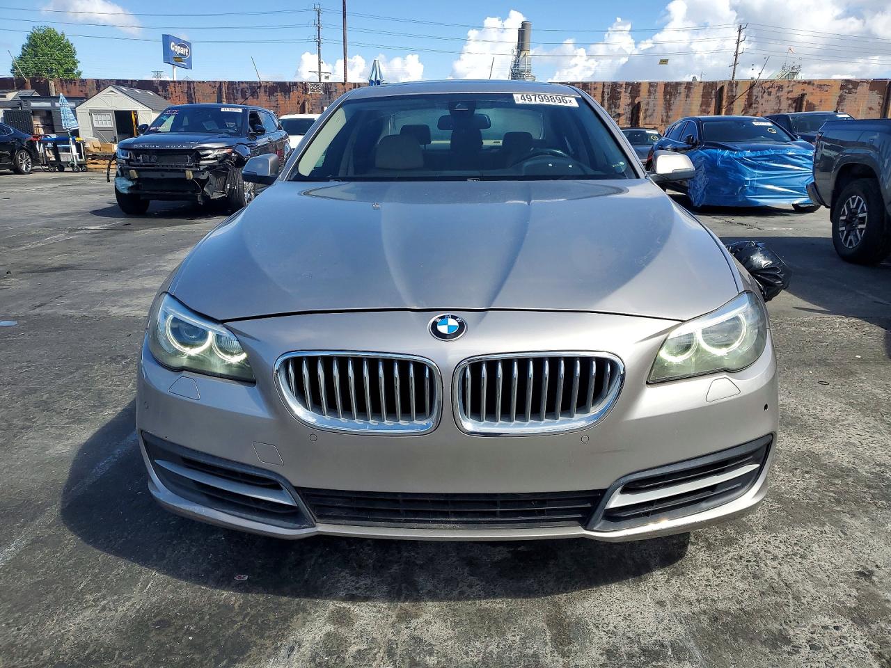 2014 Bmw 550 I Silver vin: WBAKN9C5XED680797