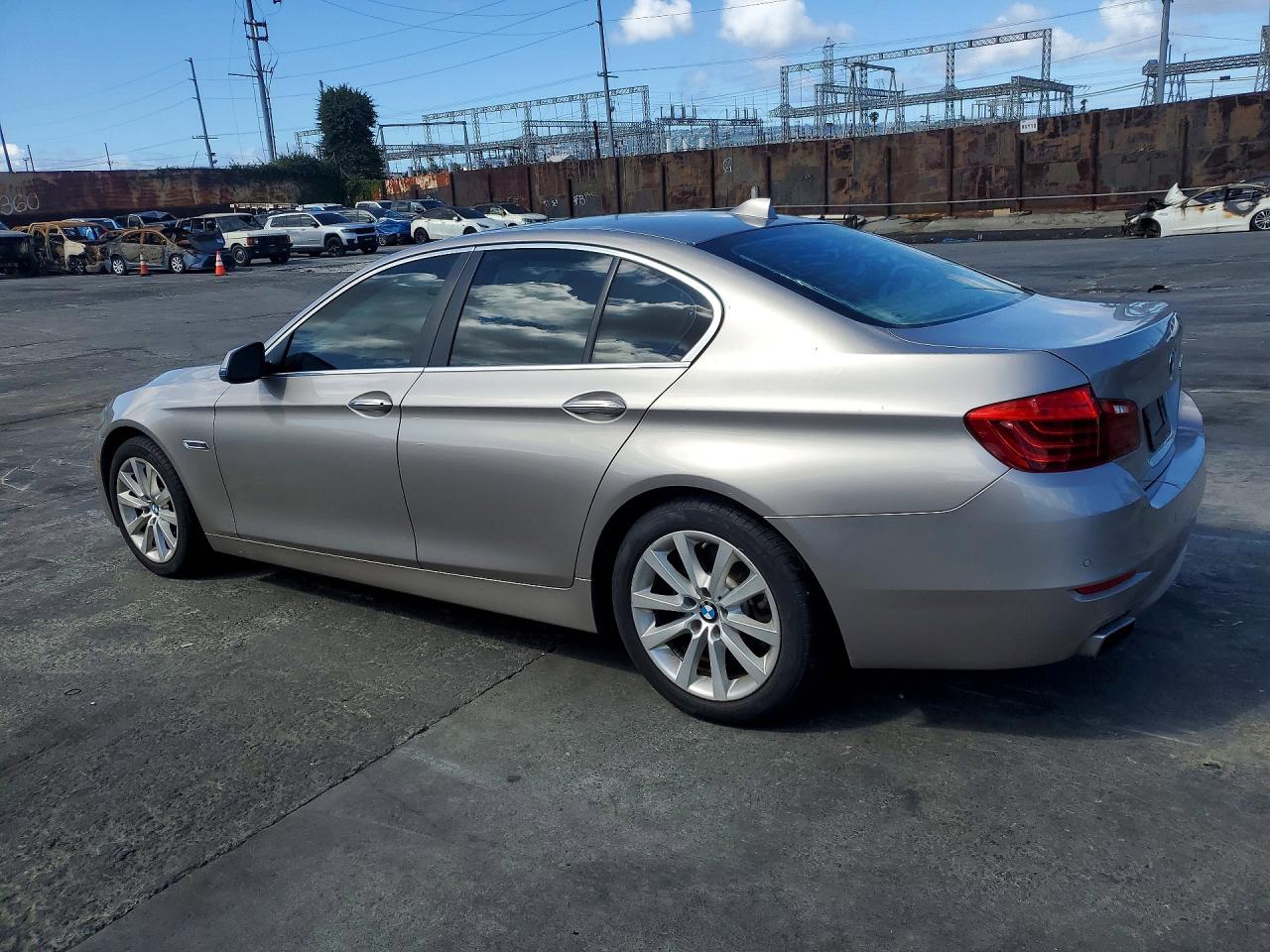 2014 Bmw 550 I Silver vin: WBAKN9C5XED680797