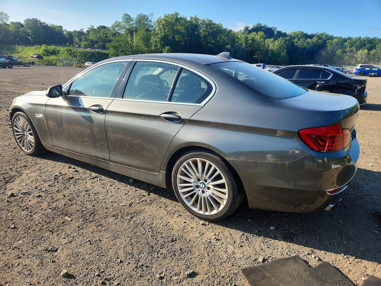 2014 Bmw 550 Xi Gray vin: WBAKP9C50ED692094