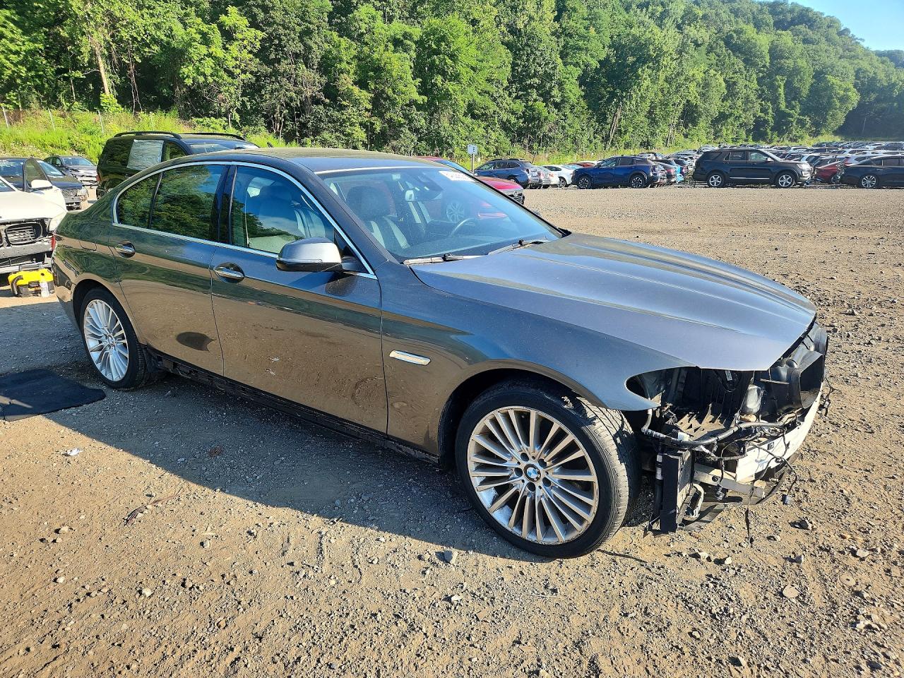 2014 Bmw 550 Xi Gray vin: WBAKP9C50ED692094