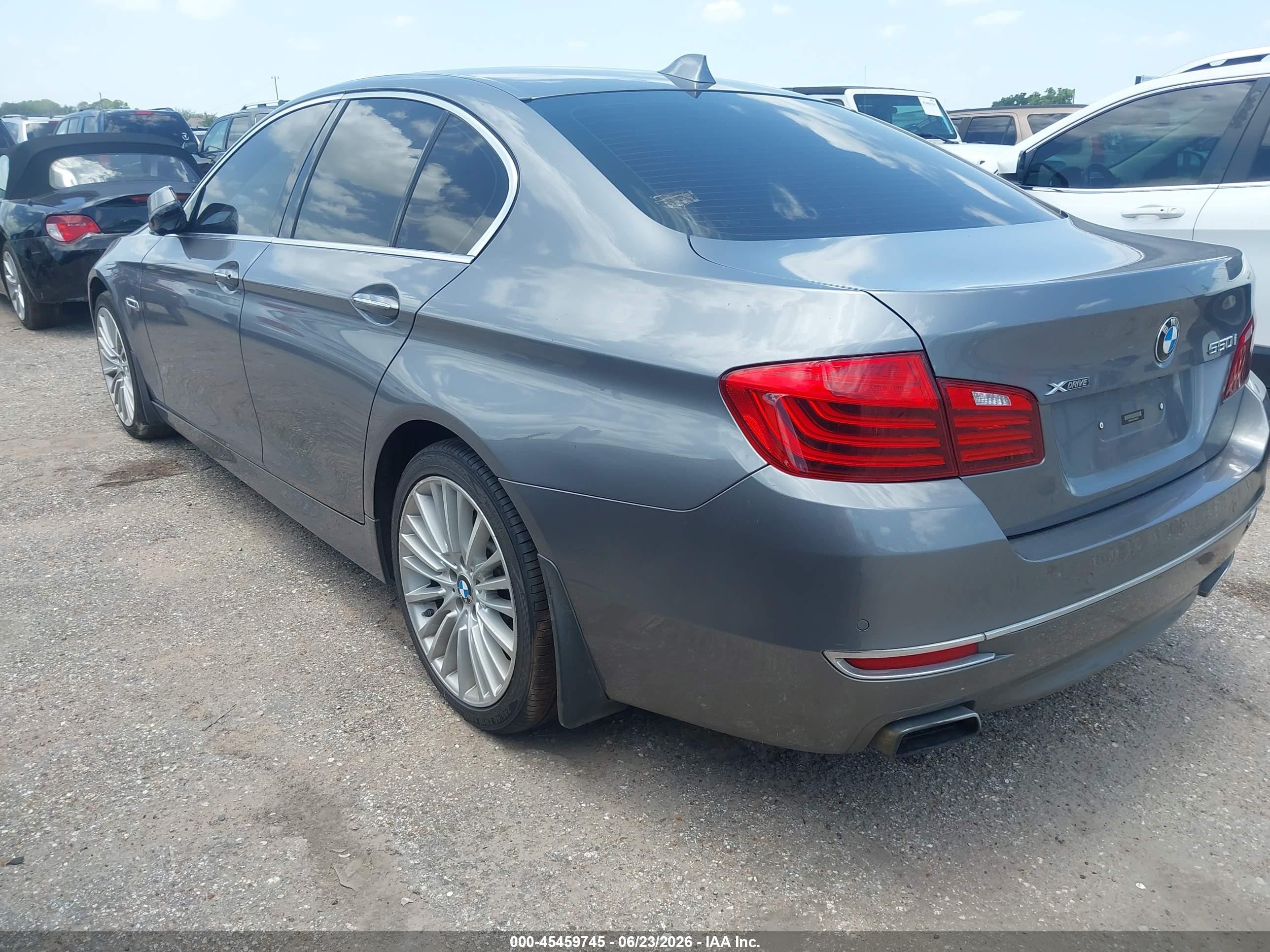 2014 Bmw 550i Xdrive Gray vin: WBAKP9C51ED692461