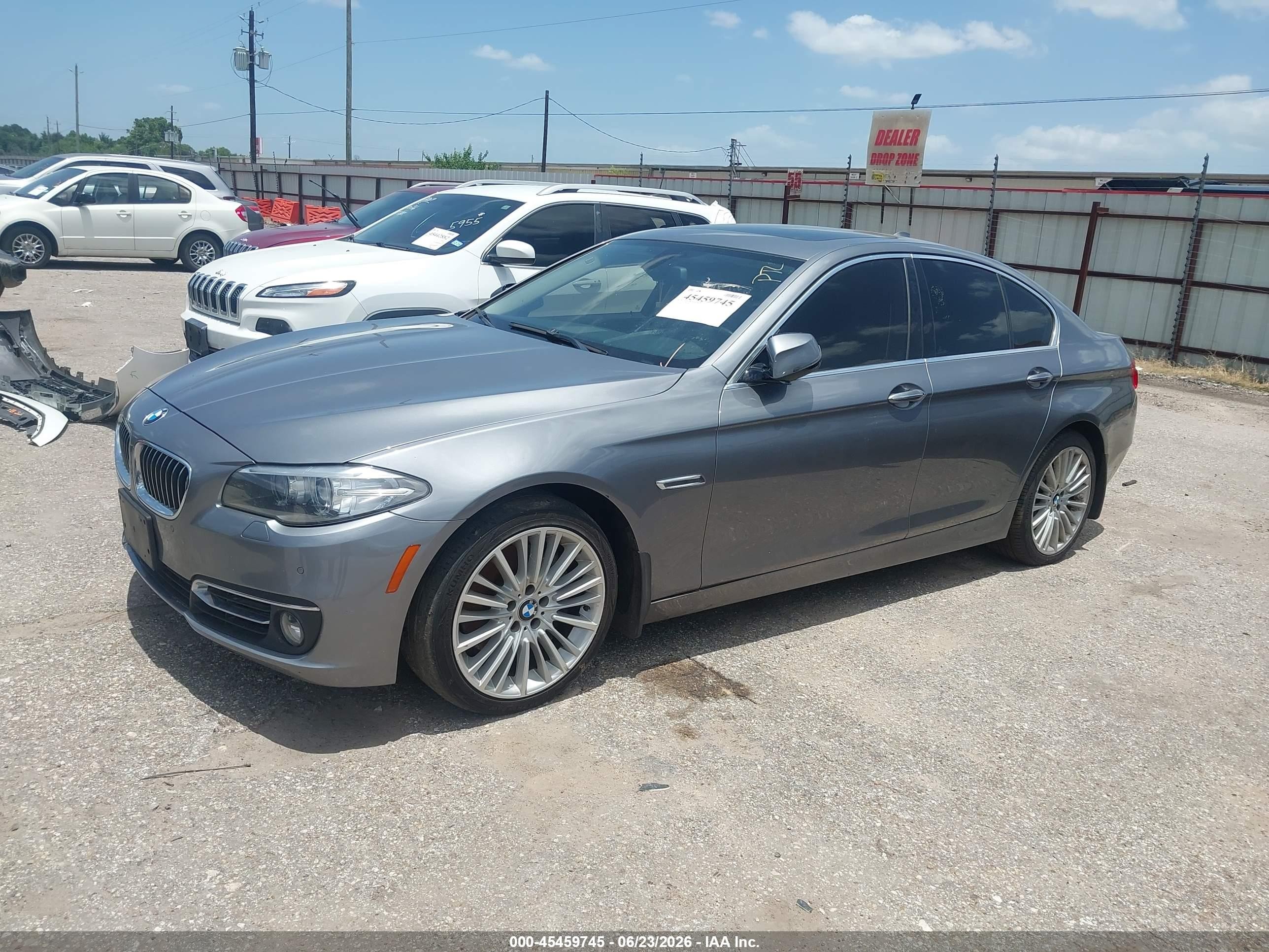 2014 Bmw 550i Xdrive Gray vin: WBAKP9C51ED692461