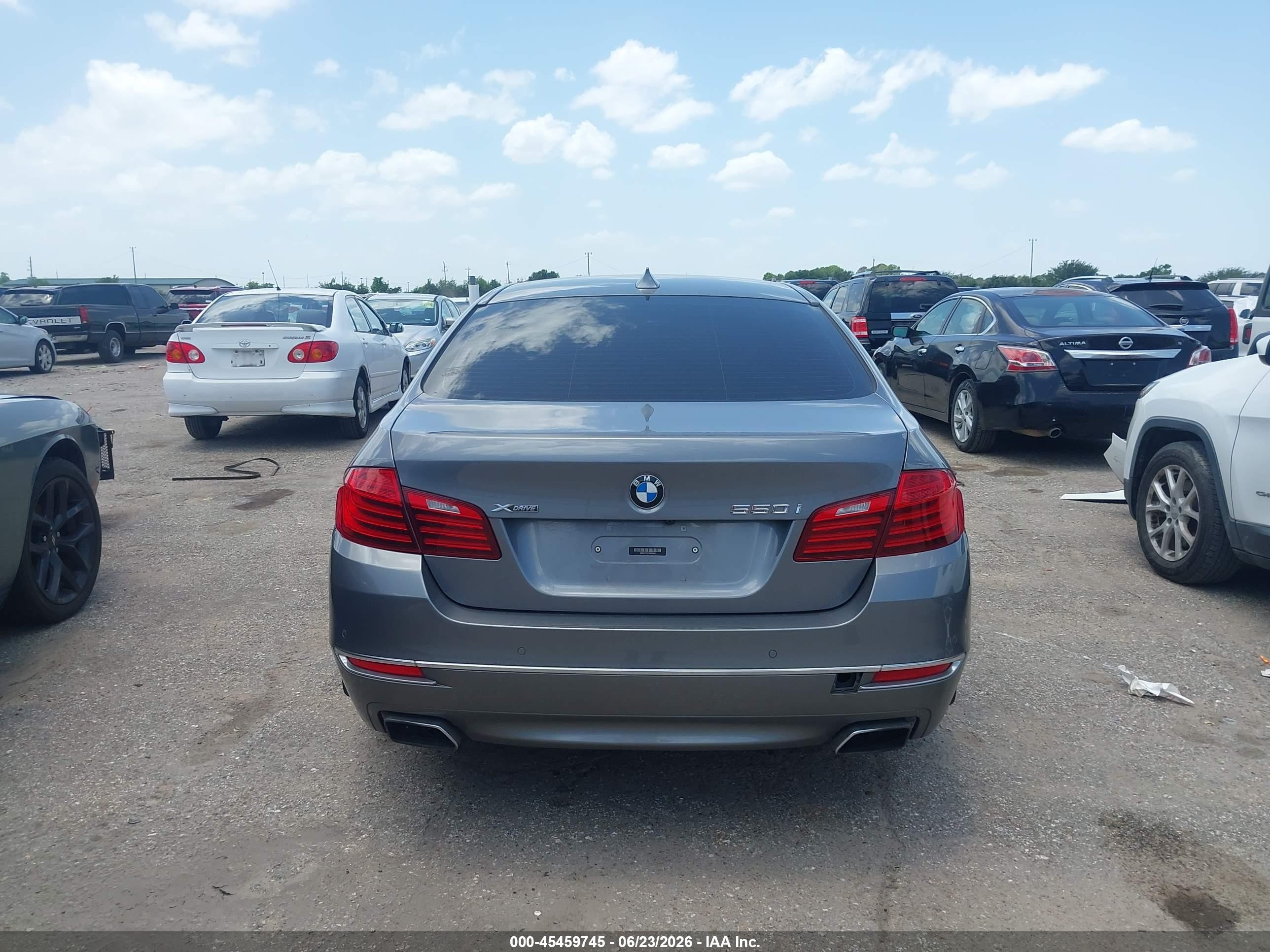 2014 Bmw 550i Xdrive Gray vin: WBAKP9C51ED692461
