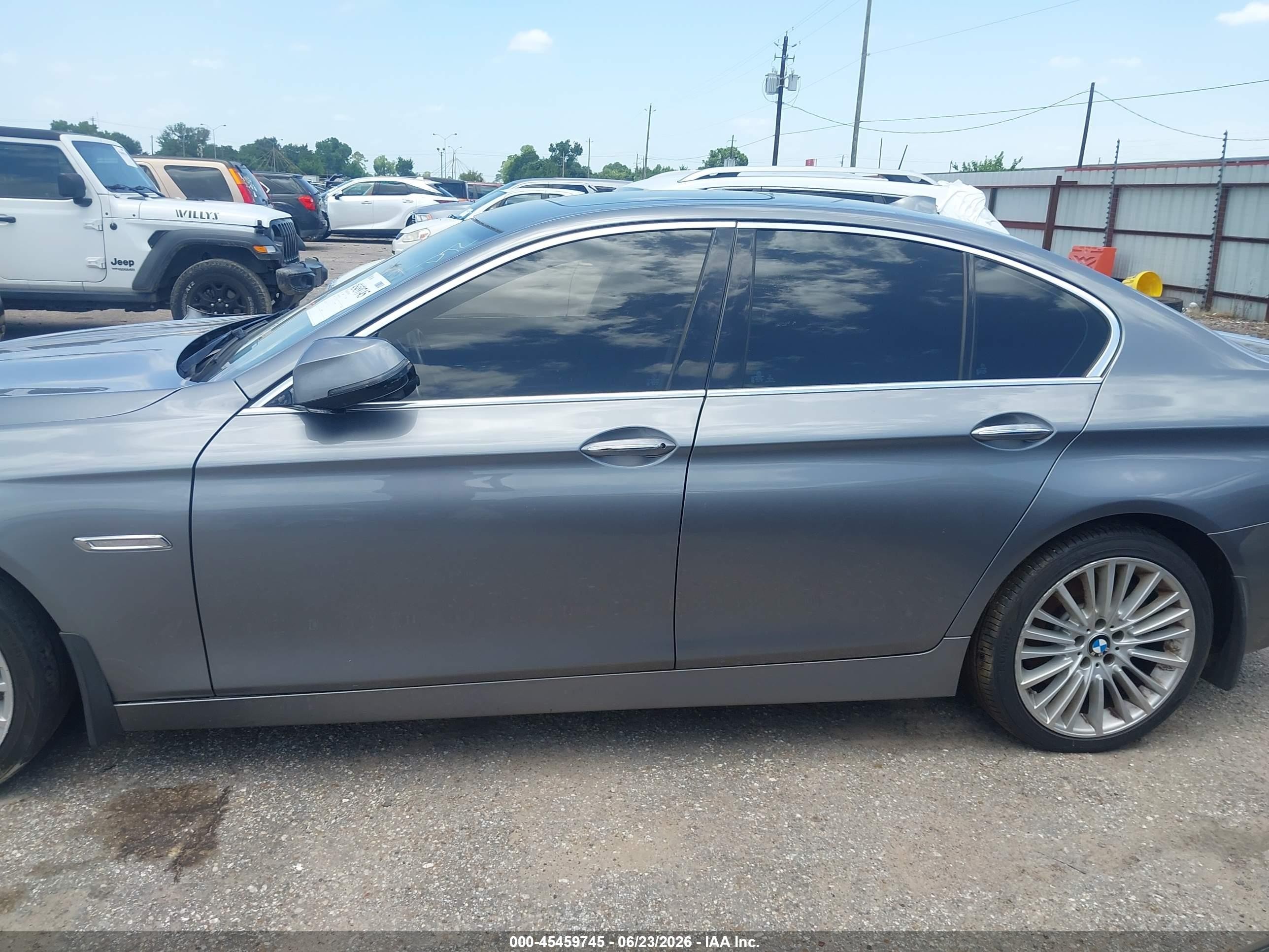 2014 Bmw 550i Xdrive Gray vin: WBAKP9C51ED692461