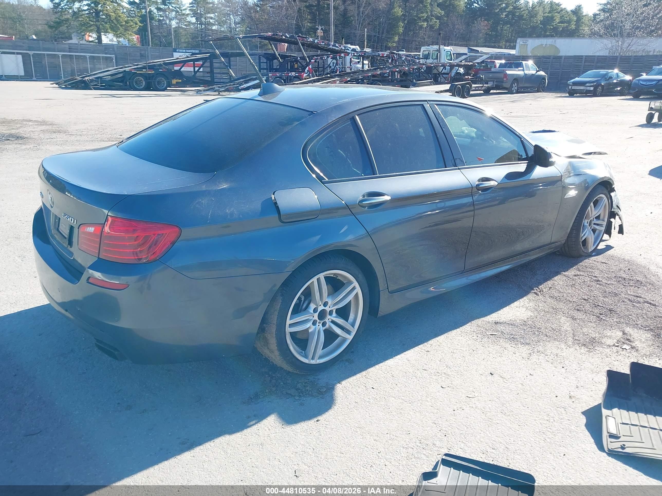2015 Bmw 550i Xdrive Gray vin: WBAKP9C51FD980062
