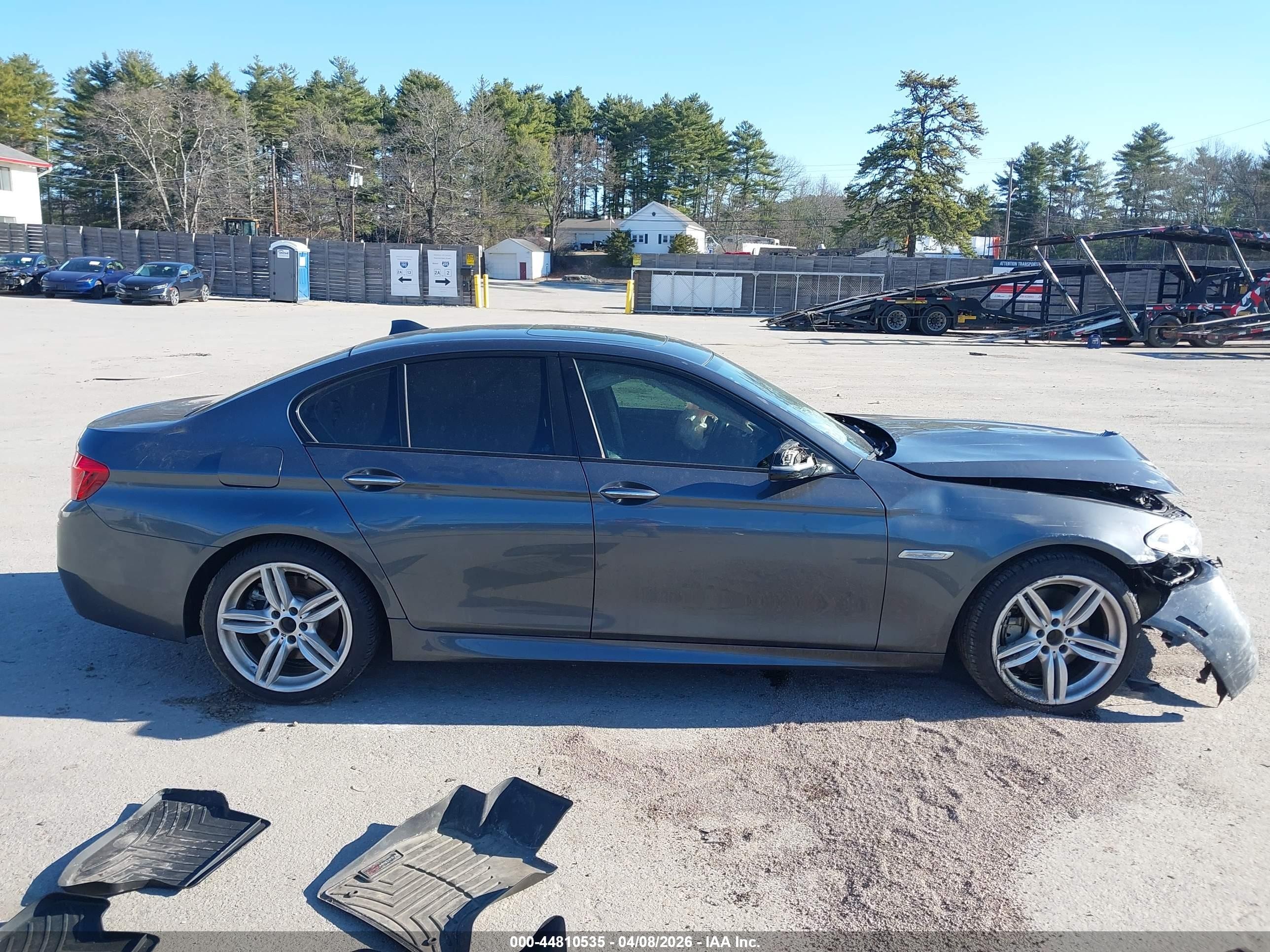 2015 Bmw 550i Xdrive Gray vin: WBAKP9C51FD980062