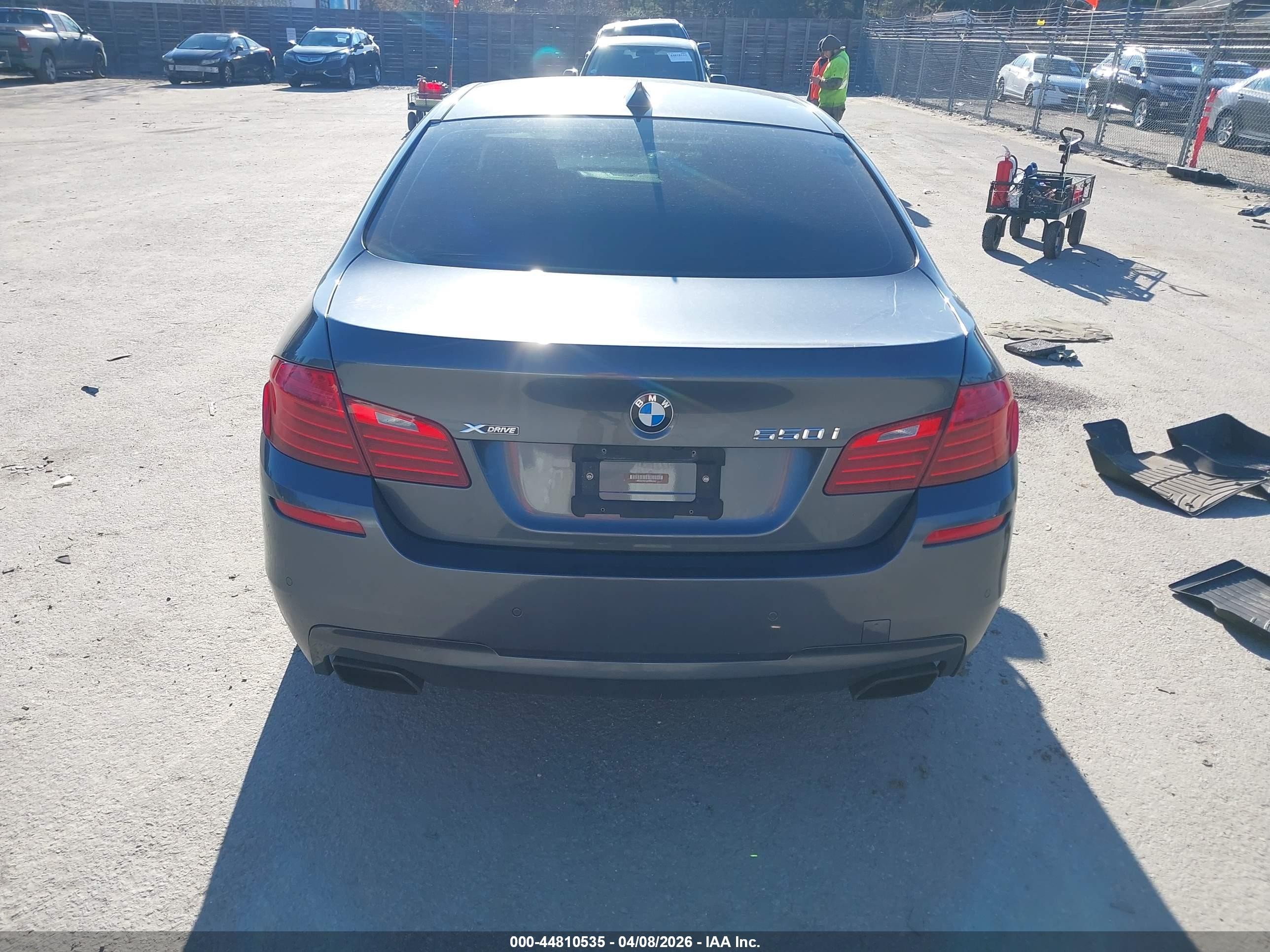 2015 Bmw 550i Xdrive Gray vin: WBAKP9C51FD980062