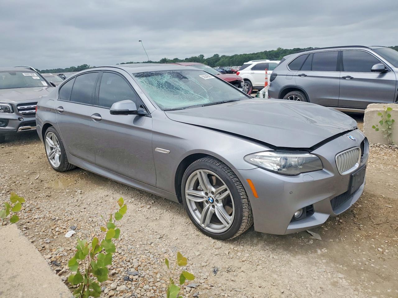 2014 Bmw 550 Xi Gray vin: WBAKP9C52ED692615