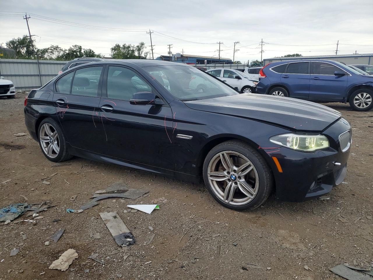 2014 Bmw 550 Xi Blue vin: WBAKP9C54ED692440