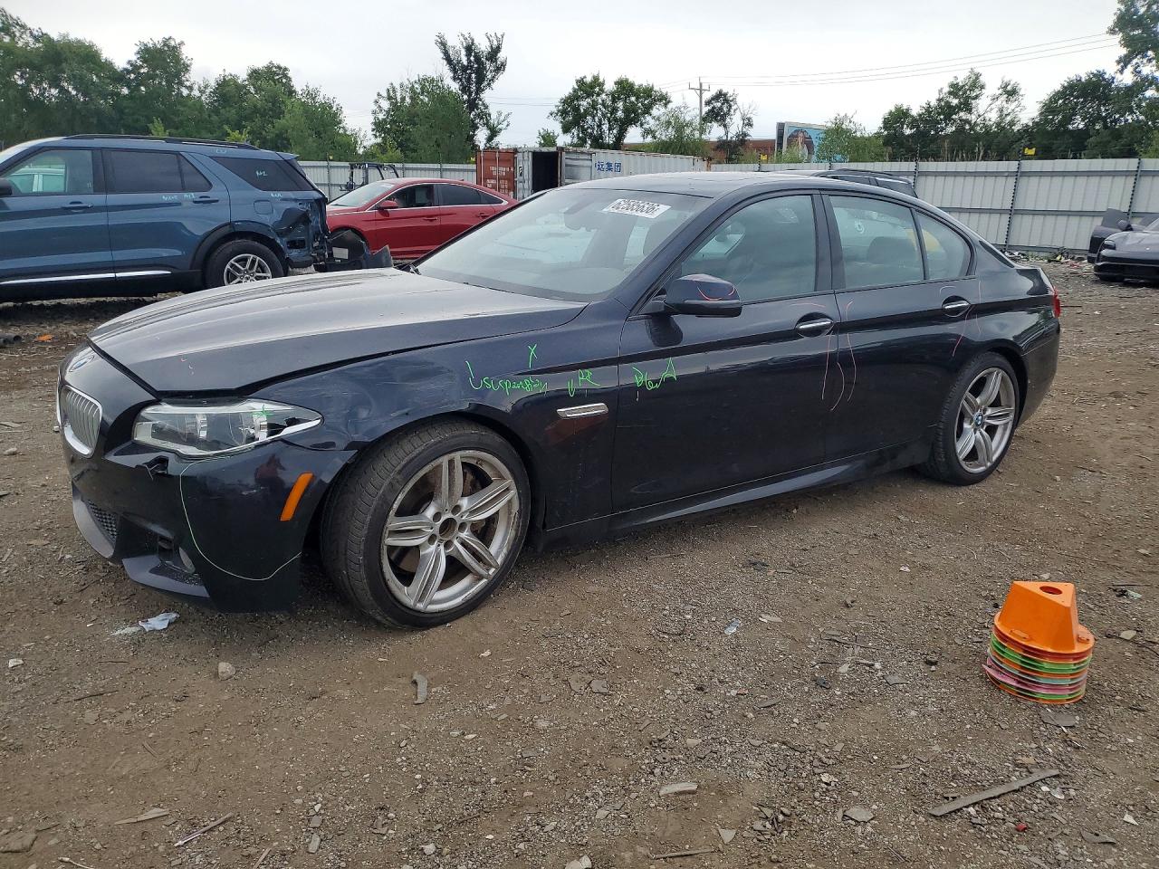 2014 Bmw 550 Xi Синий vin: WBAKP9C54ED692440