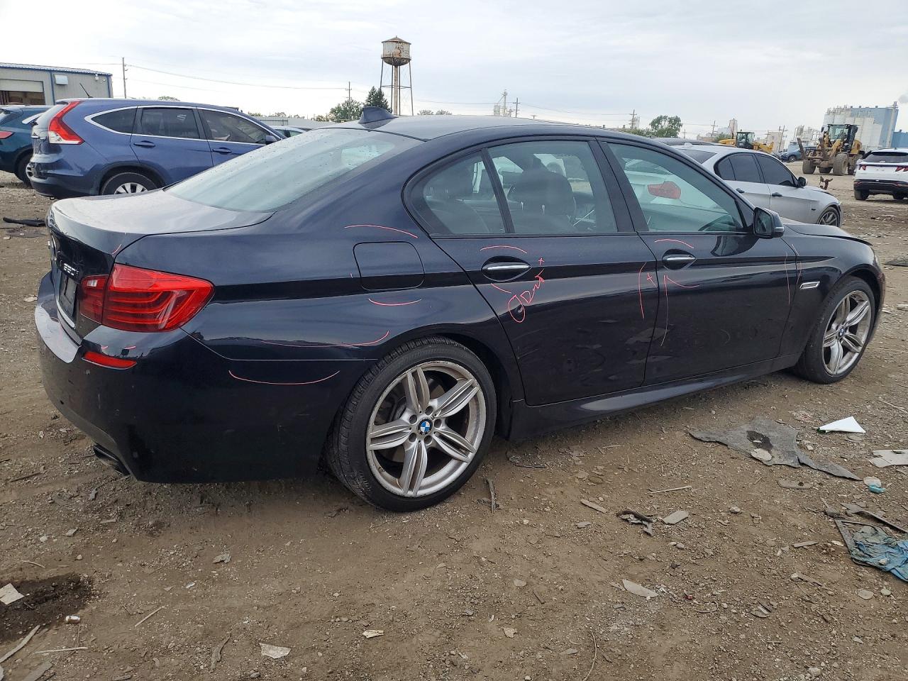 2014 Bmw 550 Xi Blue vin: WBAKP9C54ED692440