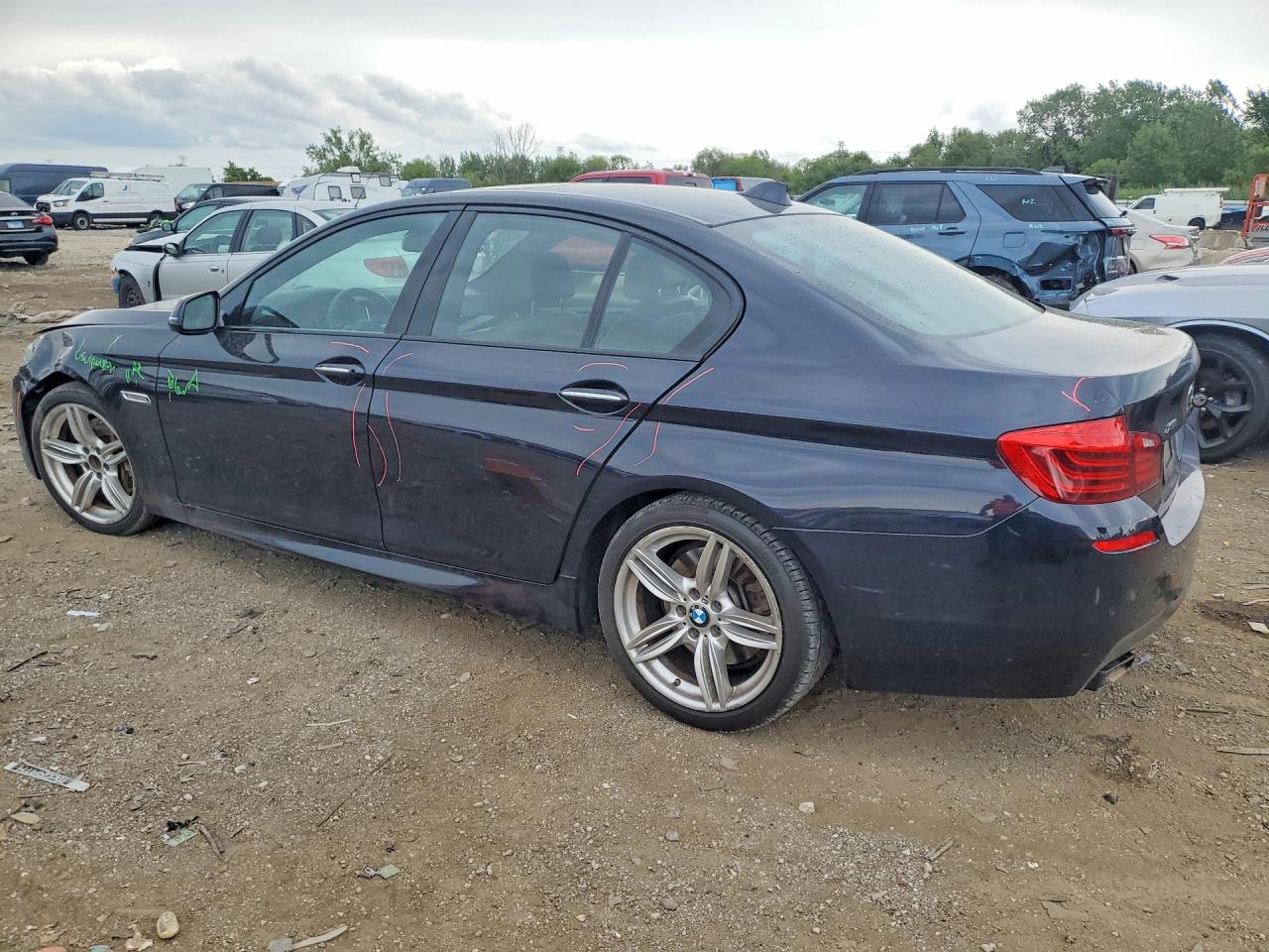 2014 Bmw 550 Xi Blue vin: WBAKP9C54ED692440