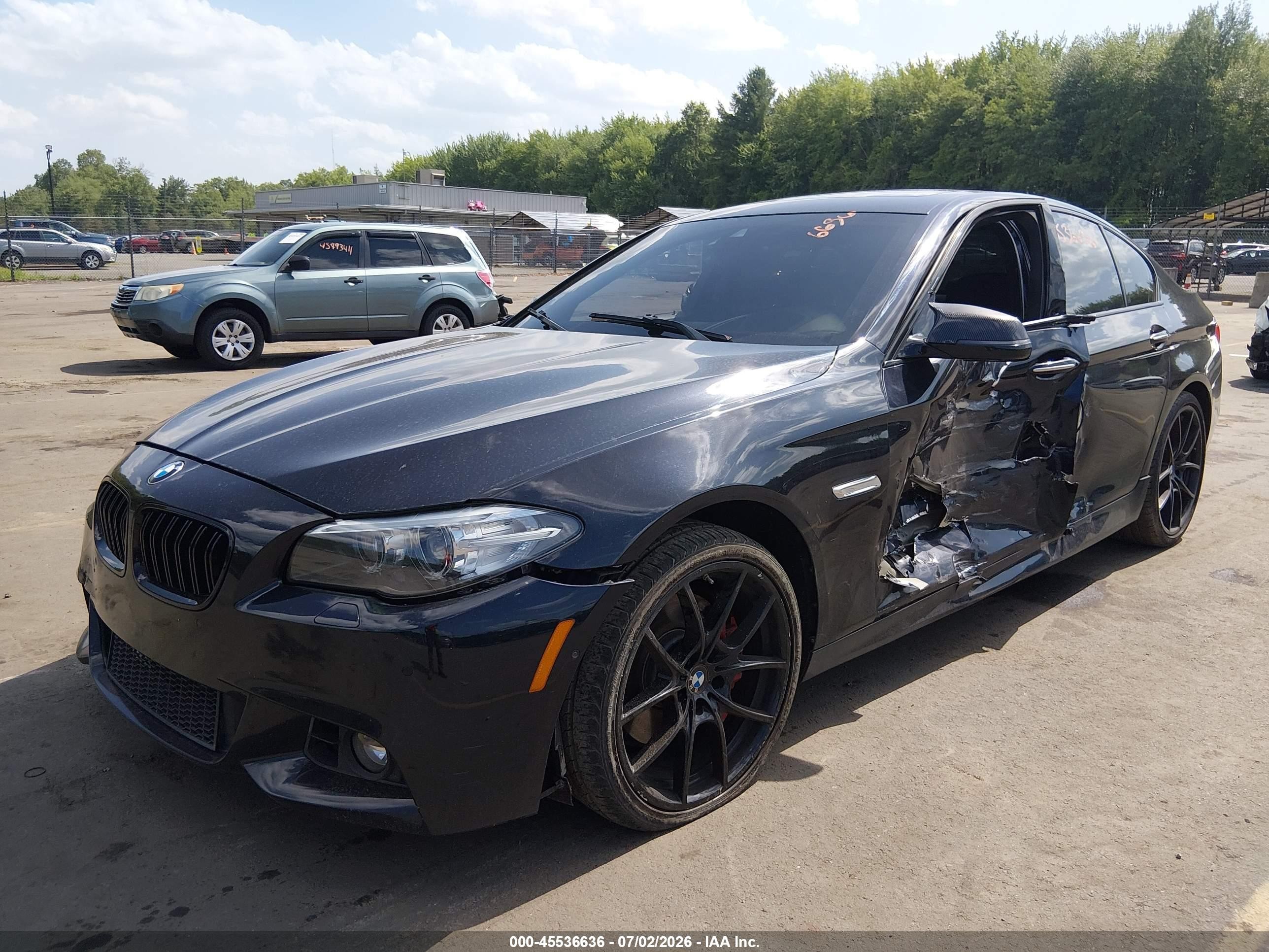 2014 Bmw 550i Xdrive Black vin: WBAKP9C54EDZ35213