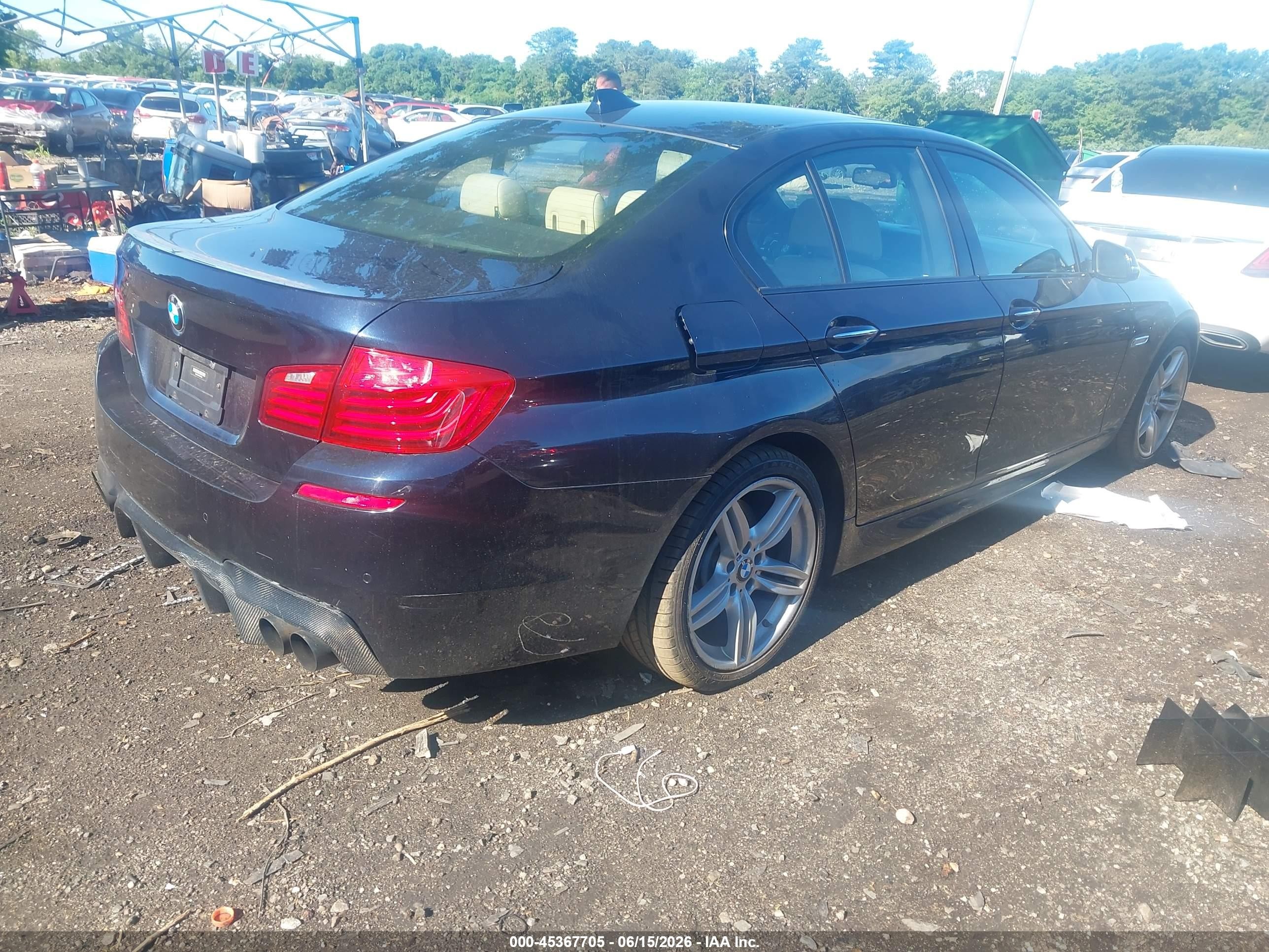 2015 Bmw 550i Xdrive Dark Blue vin: WBAKP9C54FD979634