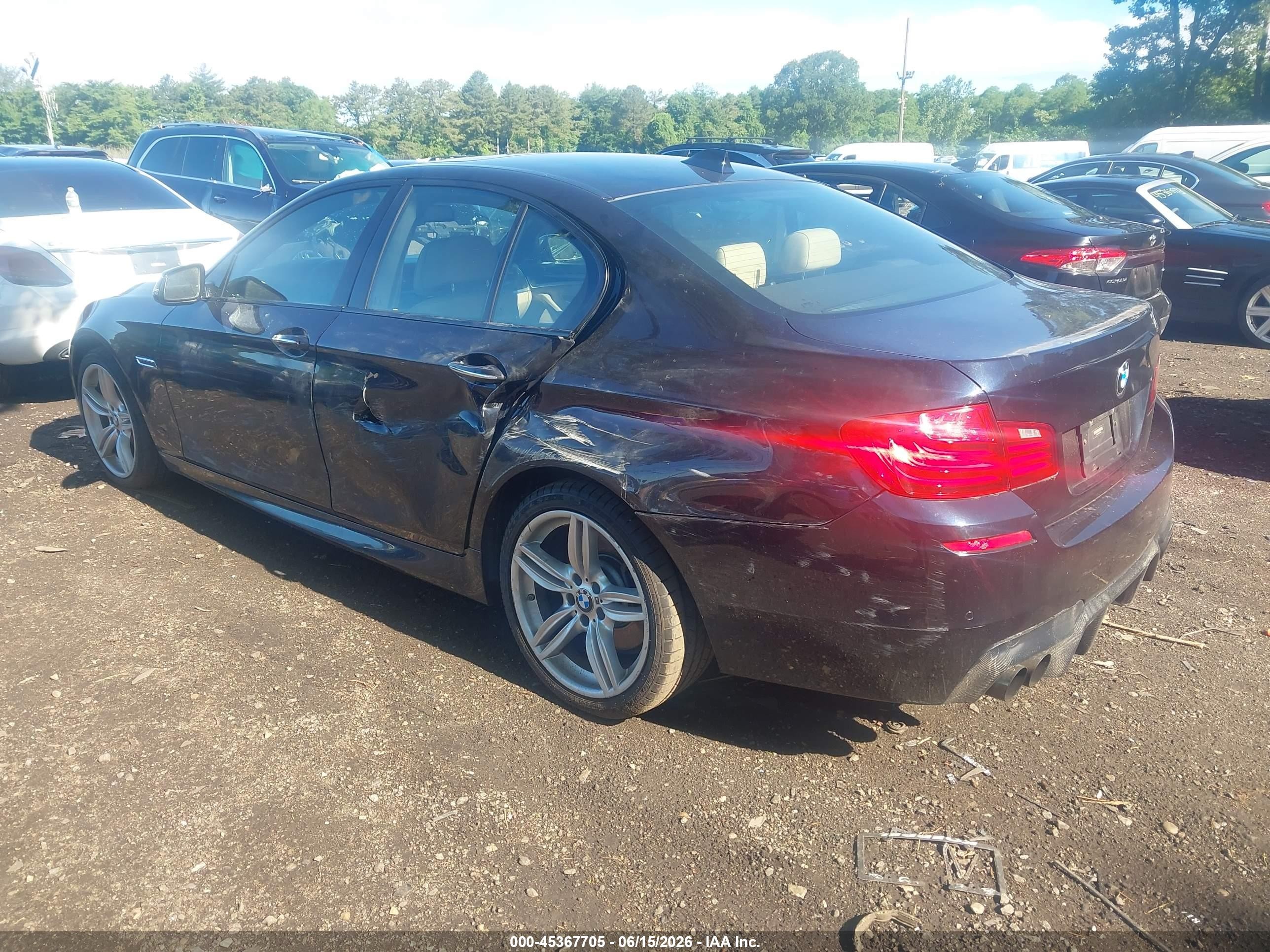 2015 Bmw 550i Xdrive Dark Blue vin: WBAKP9C54FD979634