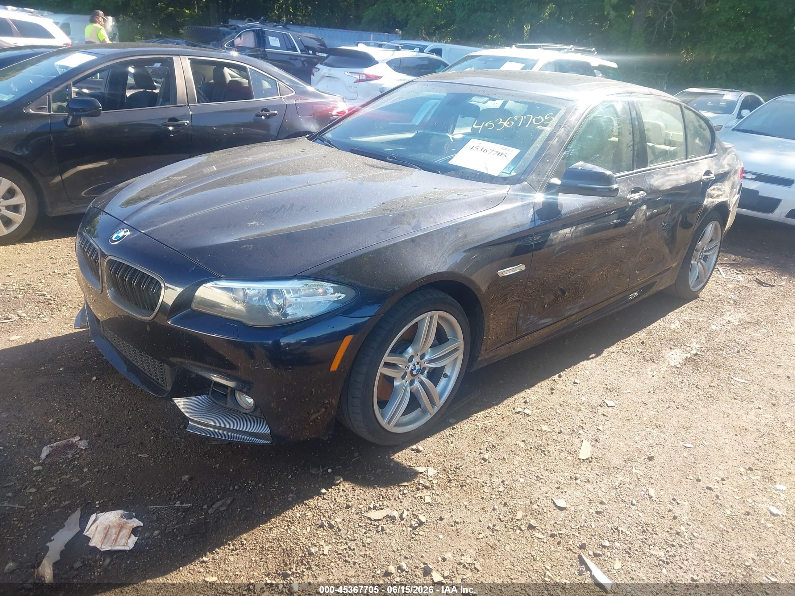 2015 Bmw 550i Xdrive Dark Blue vin: WBAKP9C54FD979634