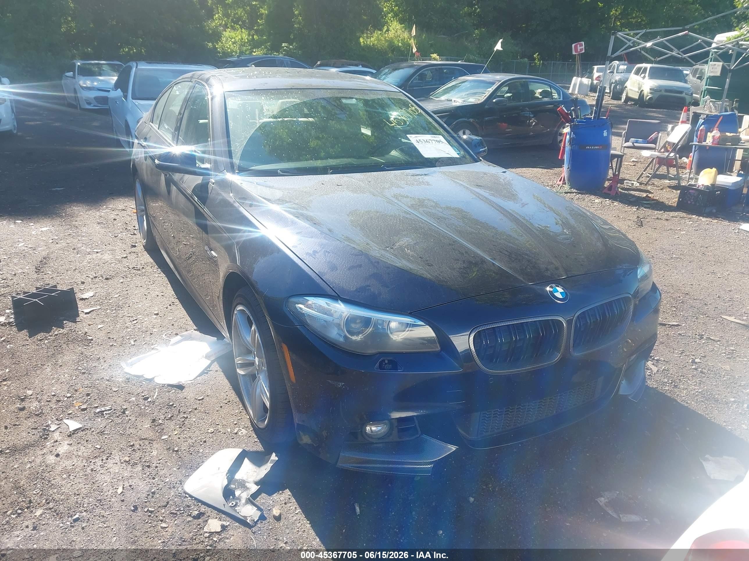 2015 Bmw 550i Xdrive Dark Blue vin: WBAKP9C54FD979634