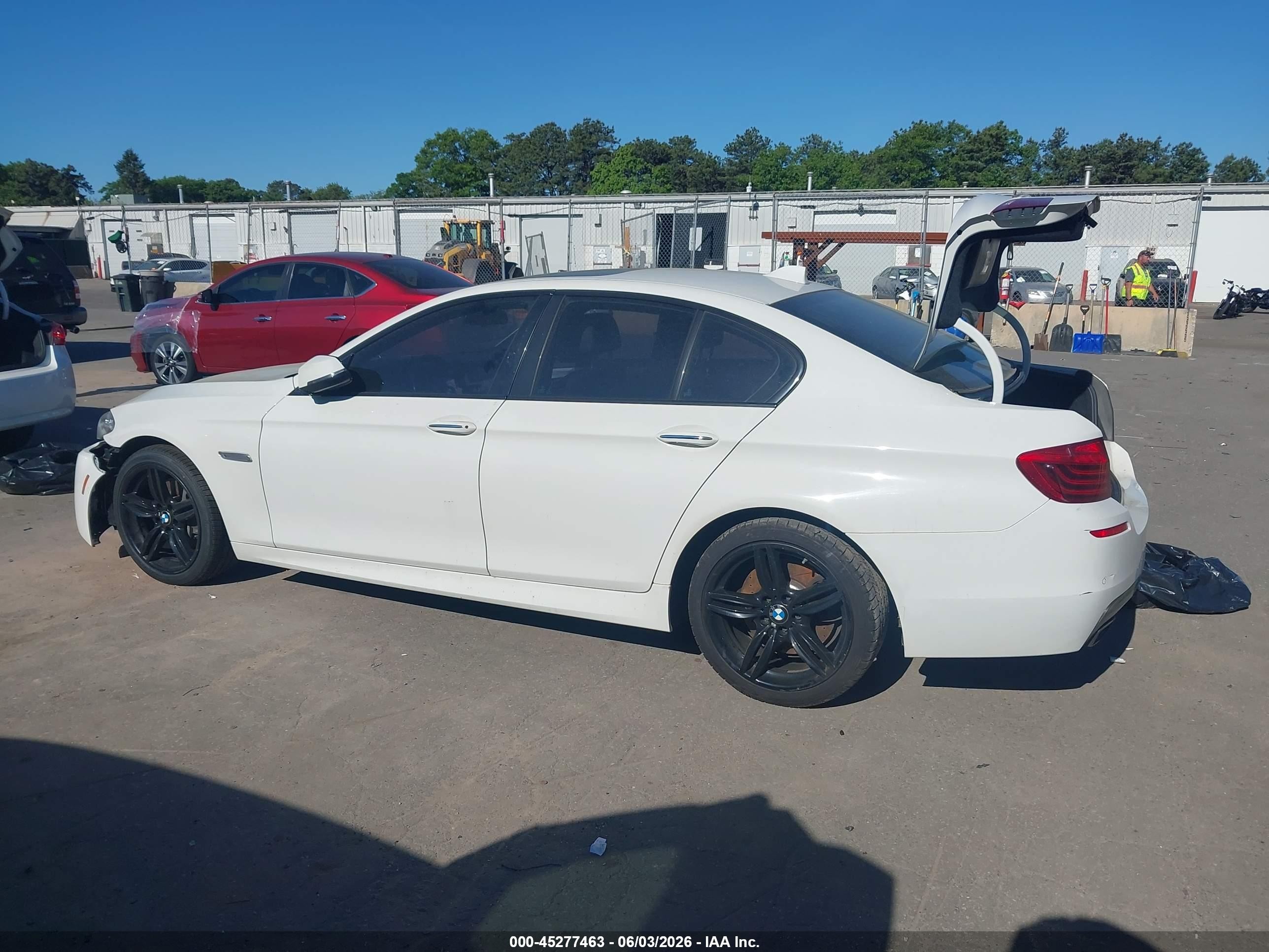 2015 Bmw 550i Xdrive White vin: WBAKP9C55FD979903