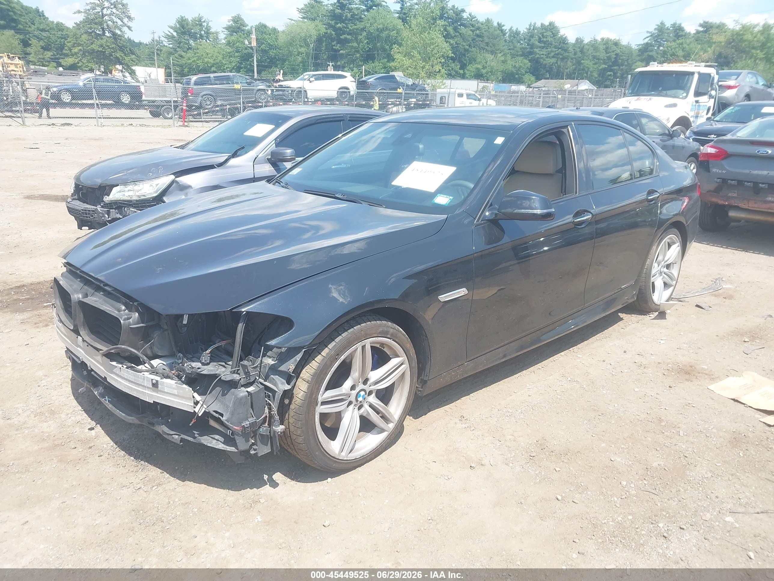 2014 Bmw 550i Xdrive Black vin: WBAKP9C56ED693167