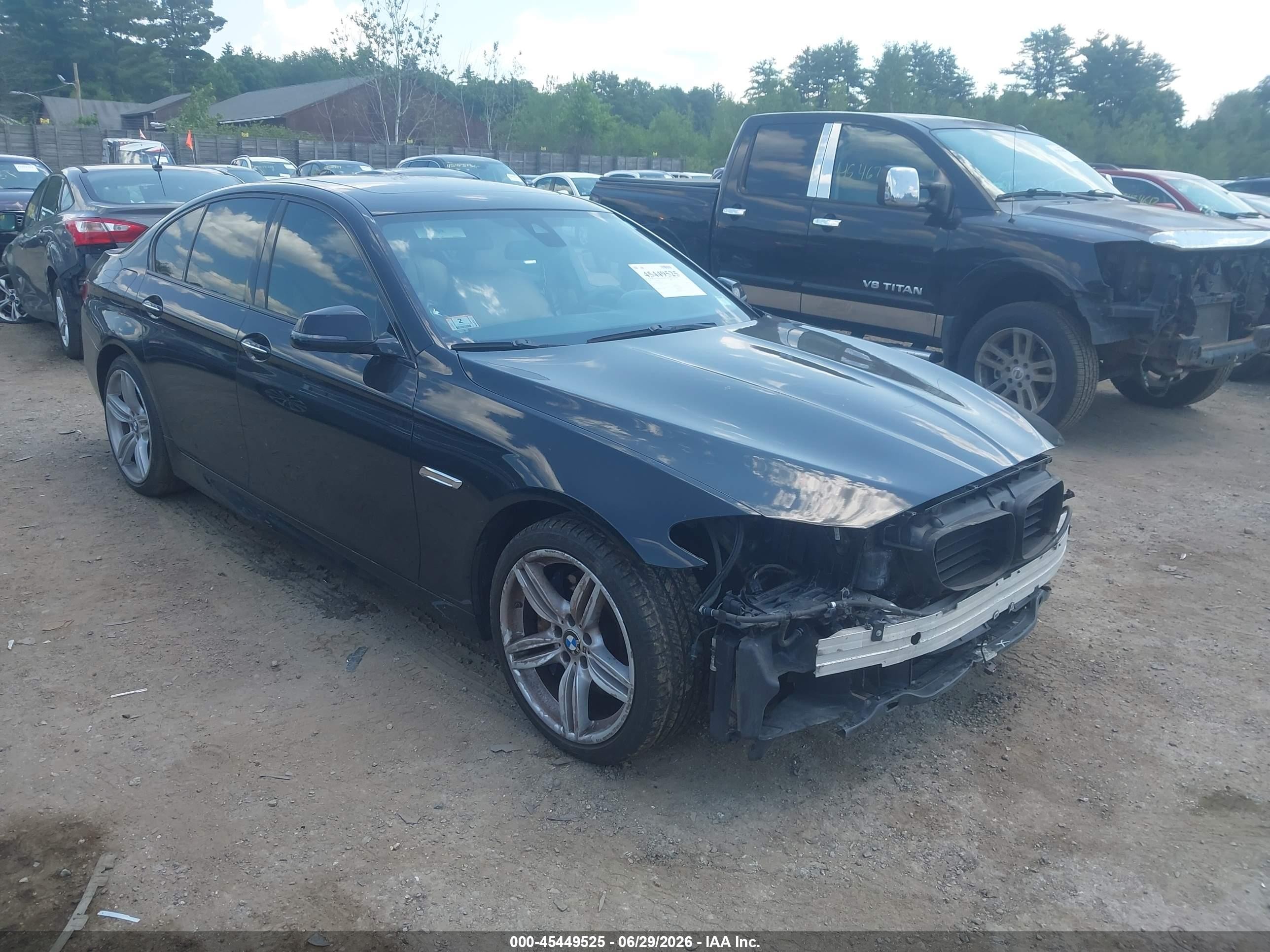 2014 Bmw 550i Xdrive Black vin: WBAKP9C56ED693167