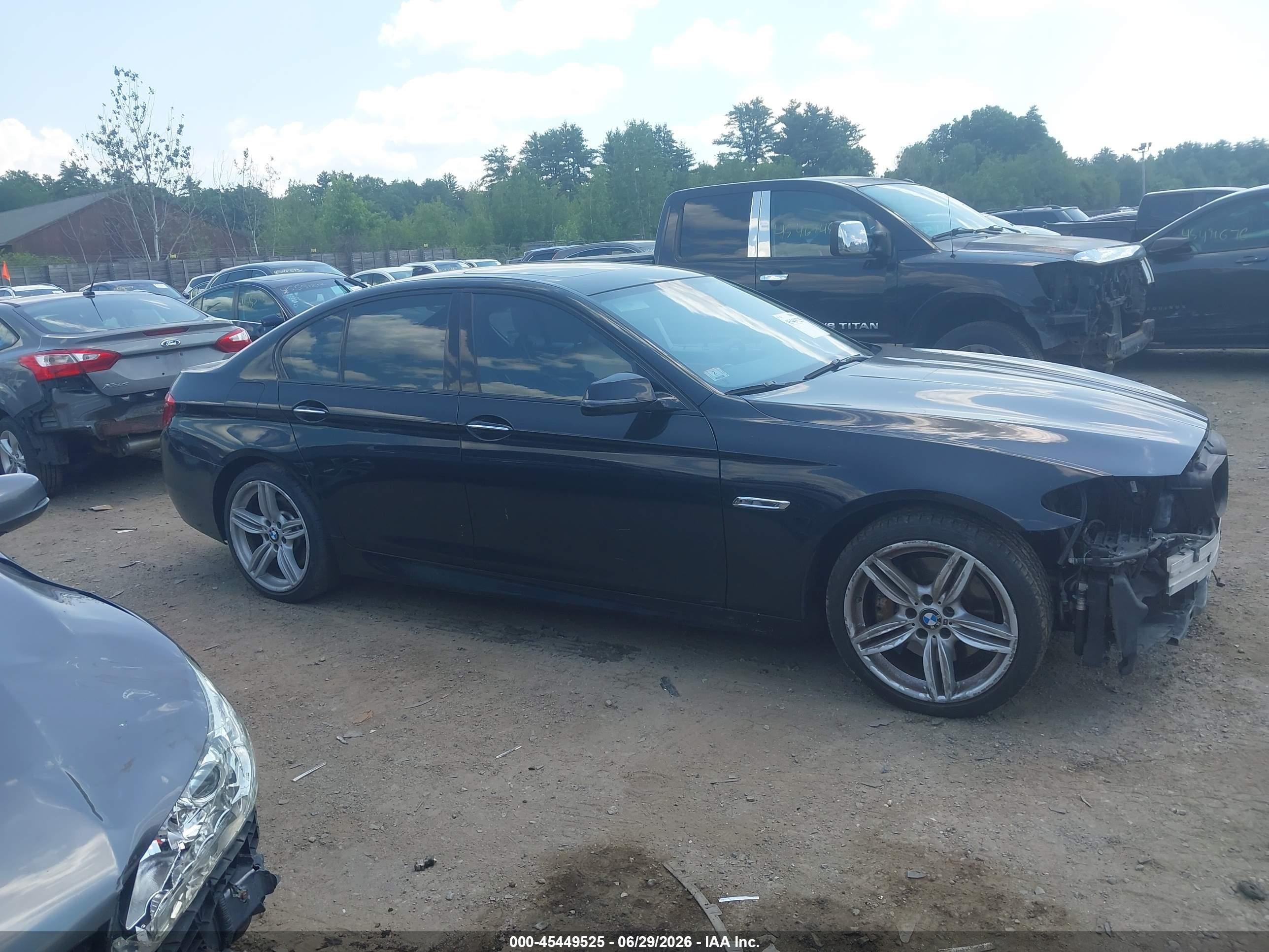 2014 Bmw 550i Xdrive Black vin: WBAKP9C56ED693167