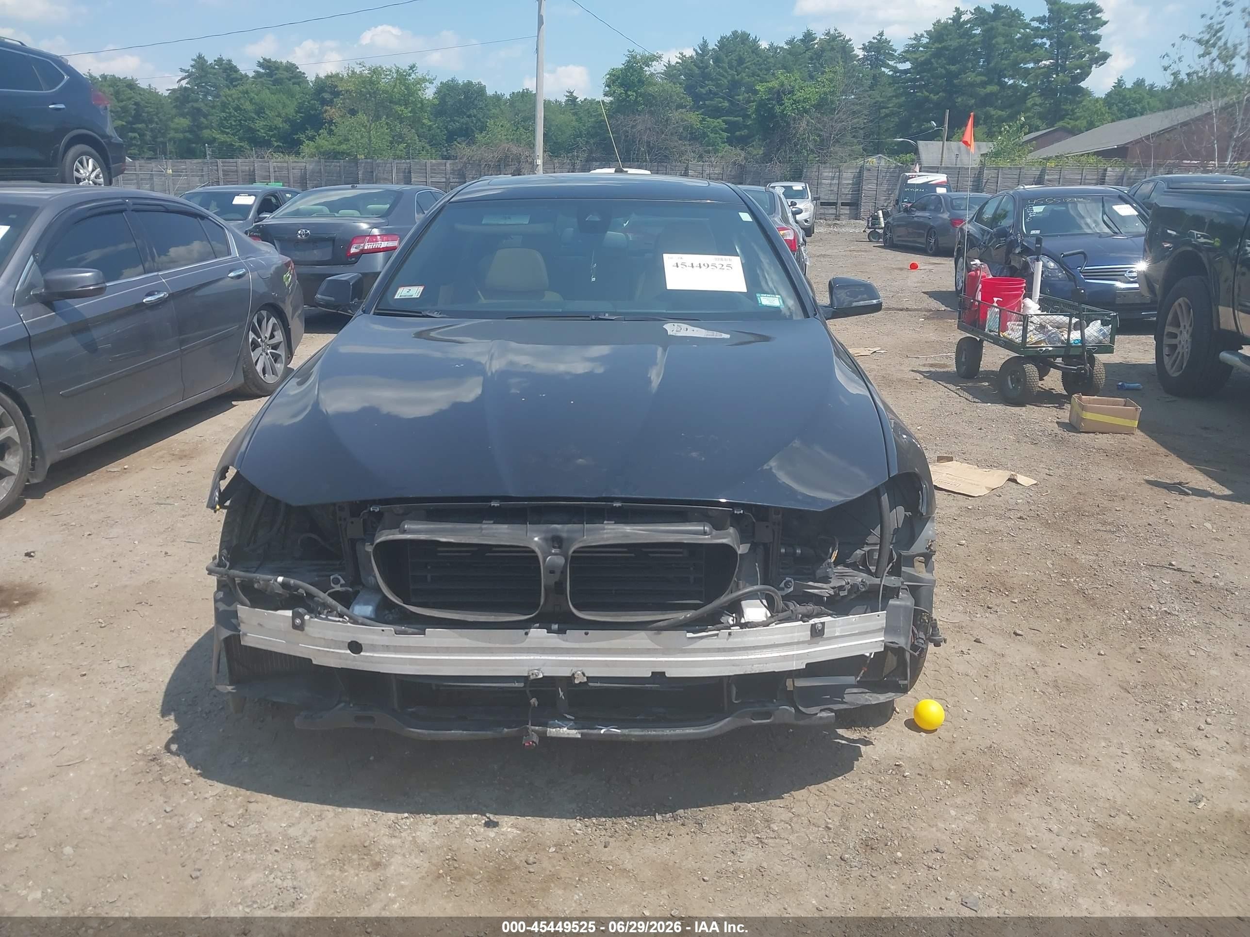 2014 Bmw 550i Xdrive Black vin: WBAKP9C56ED693167