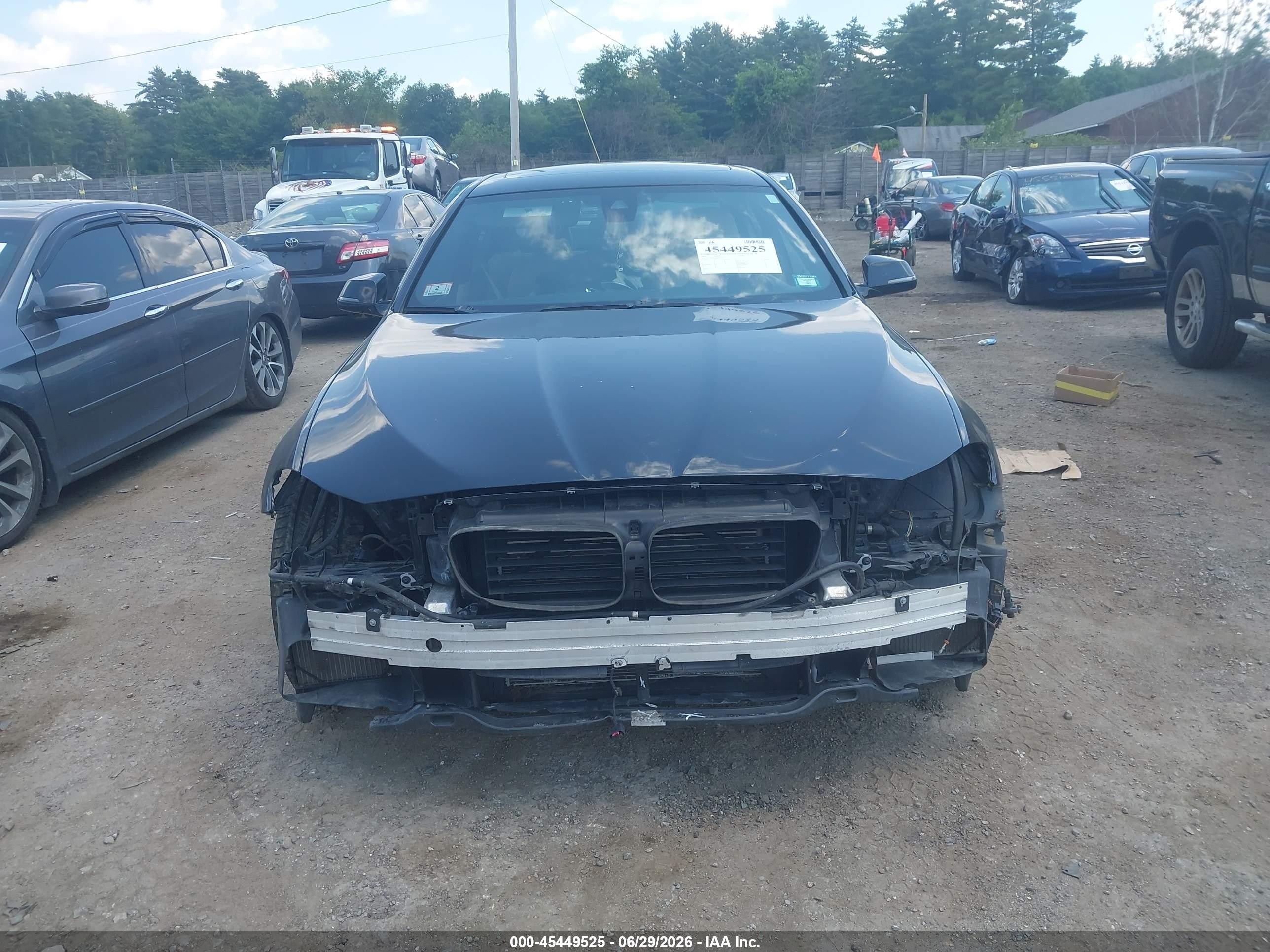 2014 Bmw 550i Xdrive Black vin: WBAKP9C56ED693167