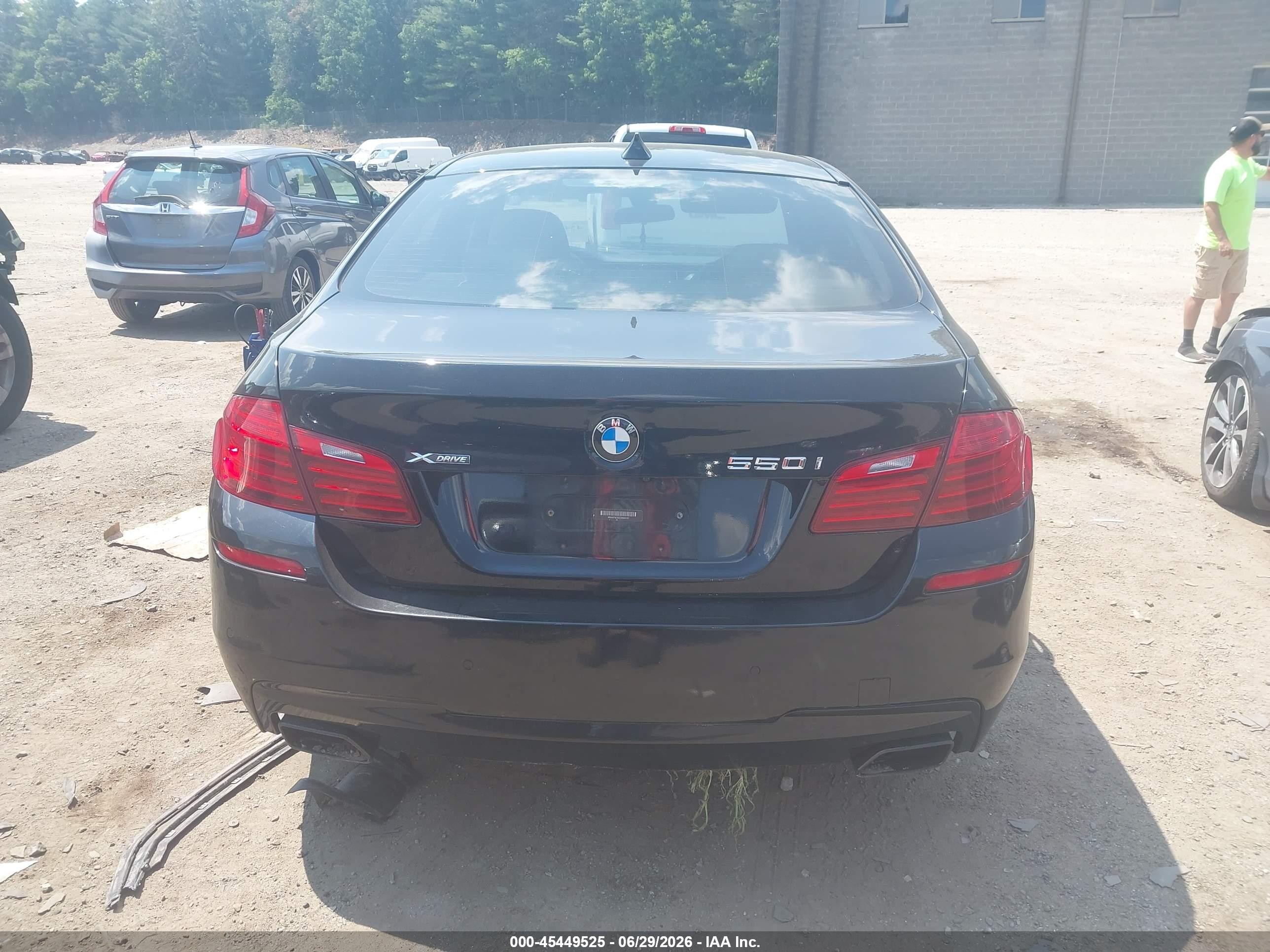 2014 Bmw 550i Xdrive Black vin: WBAKP9C56ED693167
