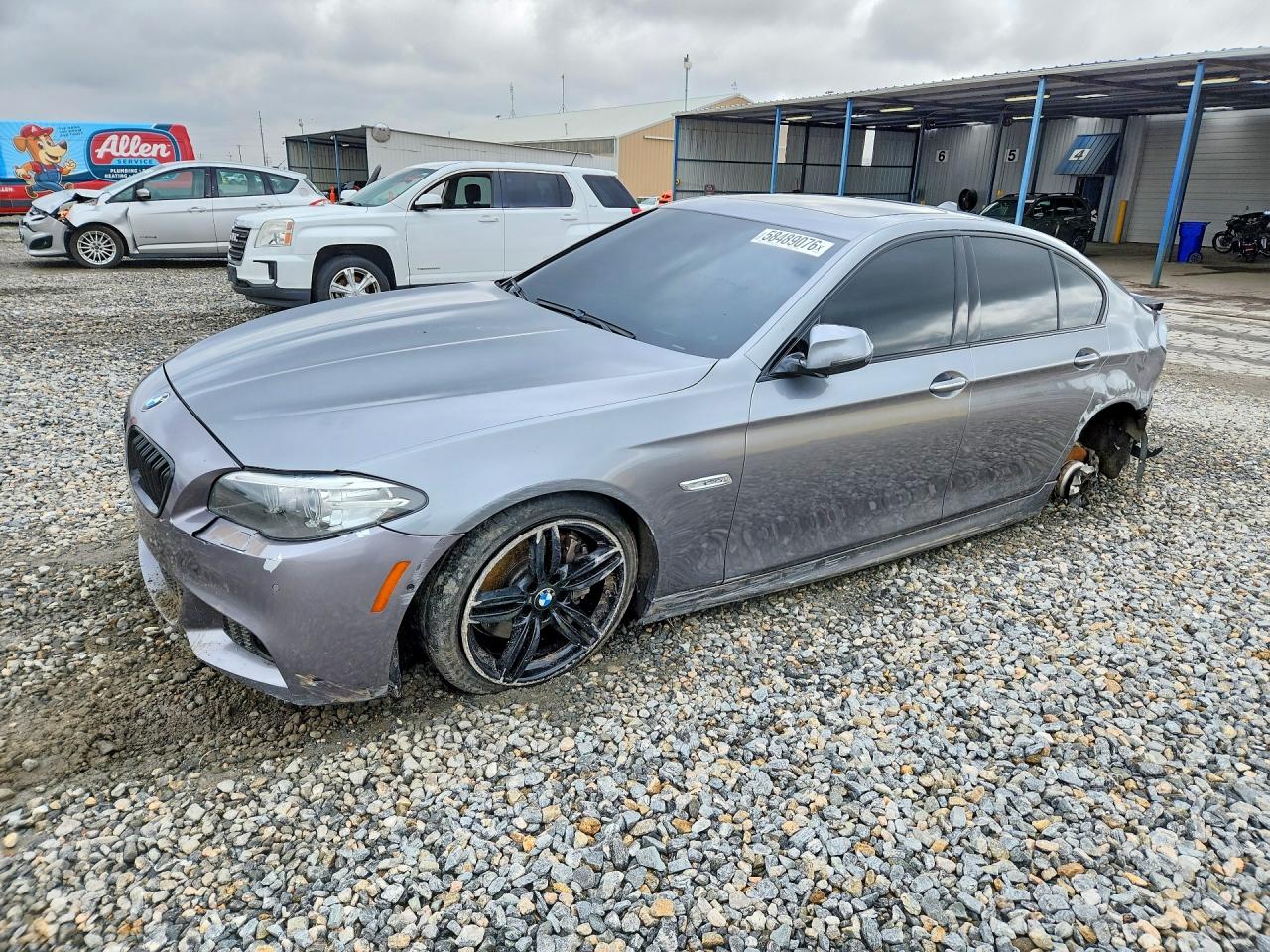 2014 Bmw 550 Xi Gray vin: WBAKP9C57ED692836