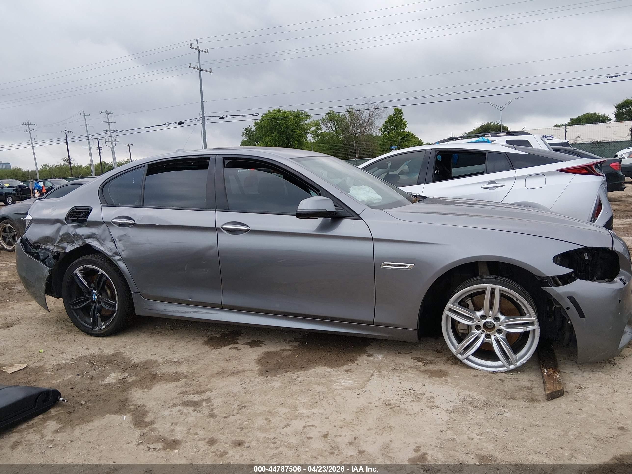 2015 Bmw 550i Xdrive Silver vin: WBAKP9C57FD979465