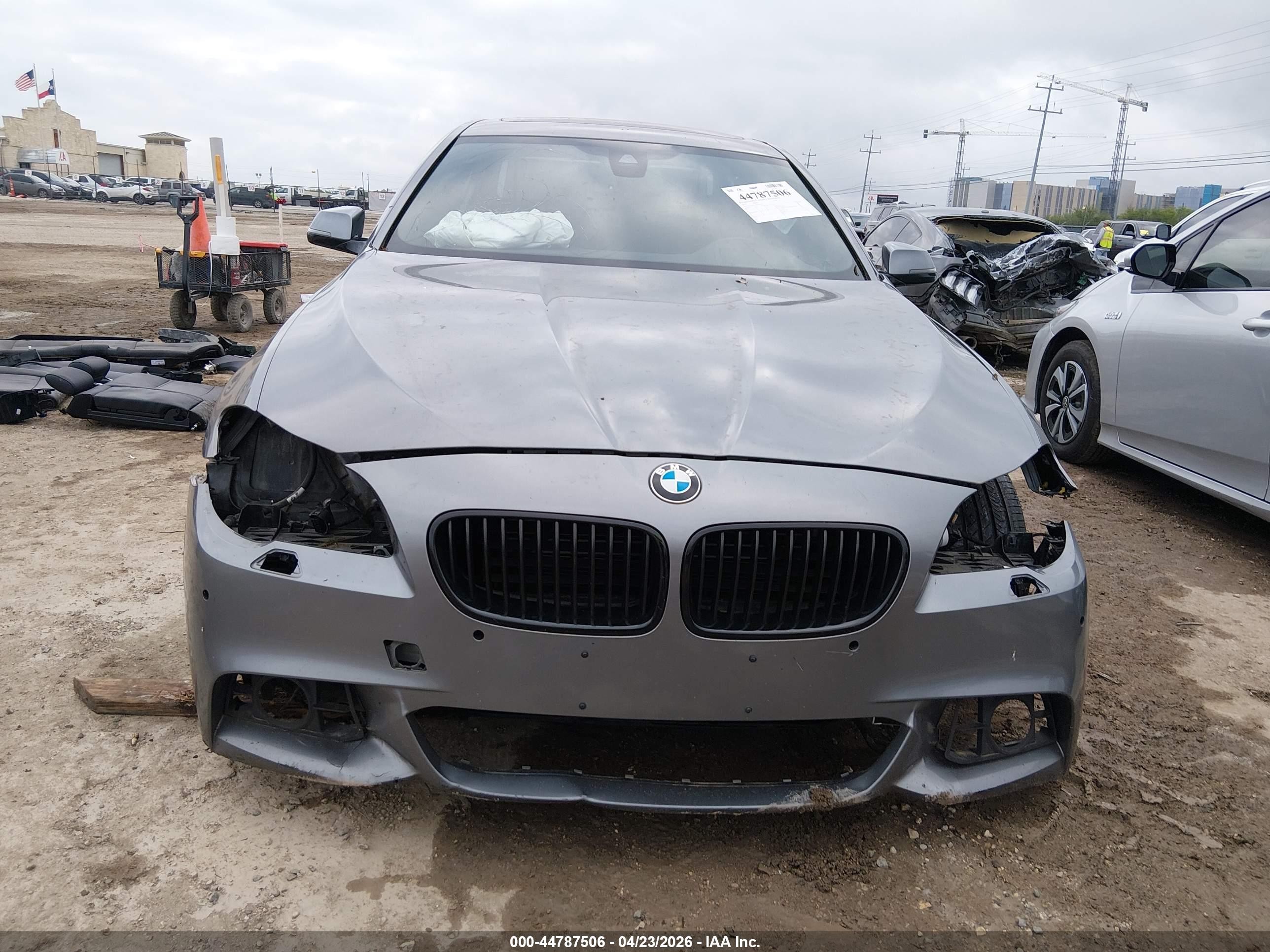 2015 Bmw 550i Xdrive Silver vin: WBAKP9C57FD979465