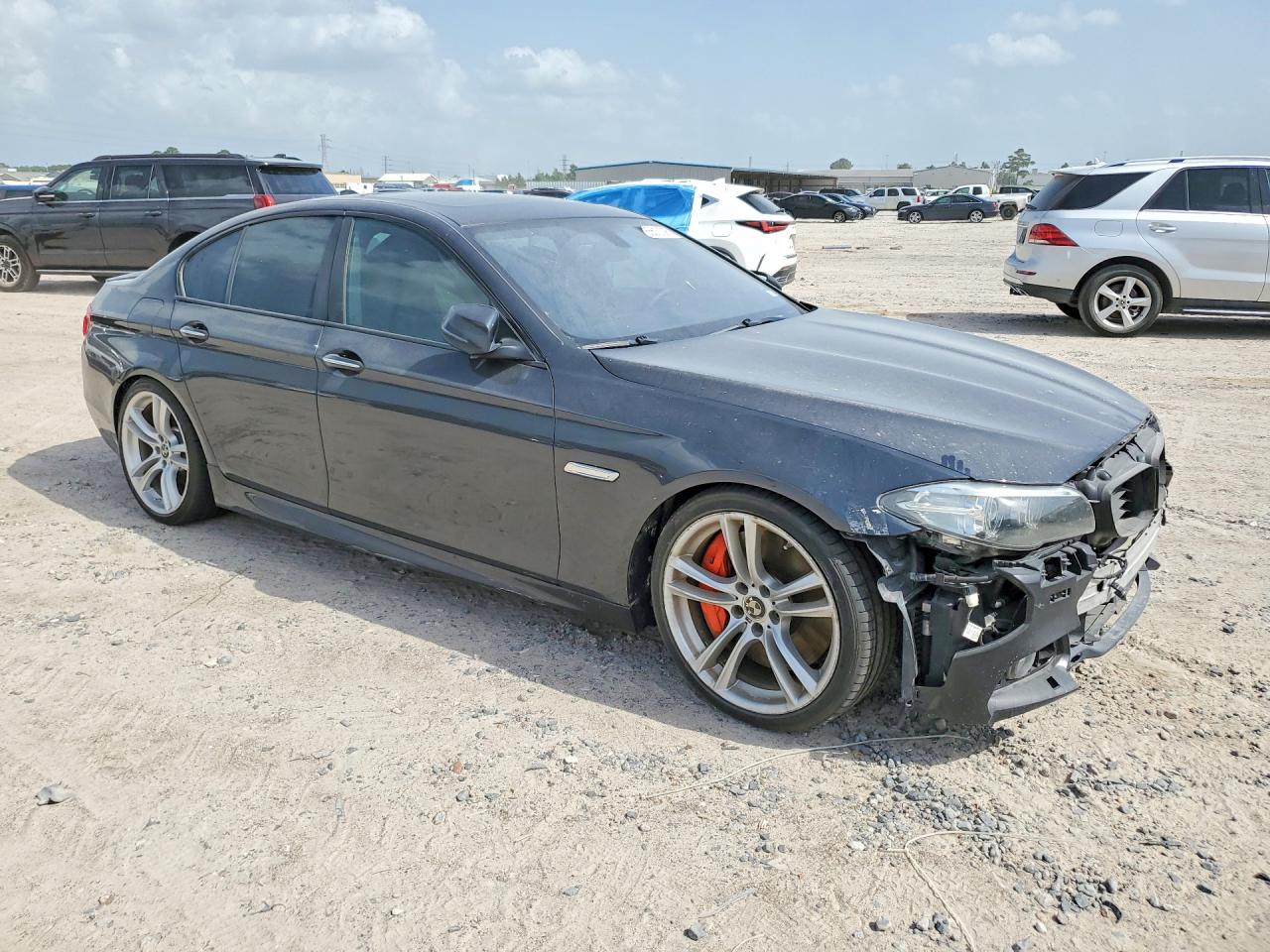 2014 Bmw 550 Xi Gray vin: WBAKP9C5XED692071