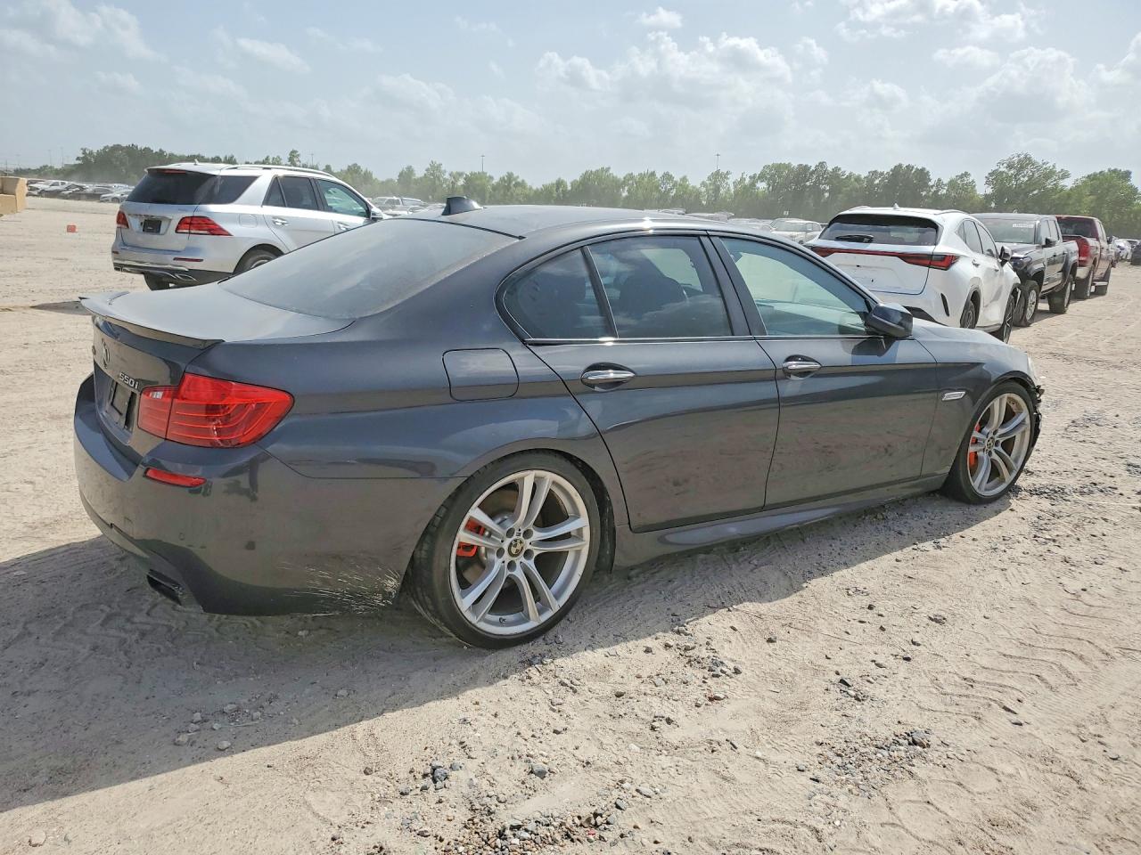 2014 Bmw 550 Xi Gray vin: WBAKP9C5XED692071