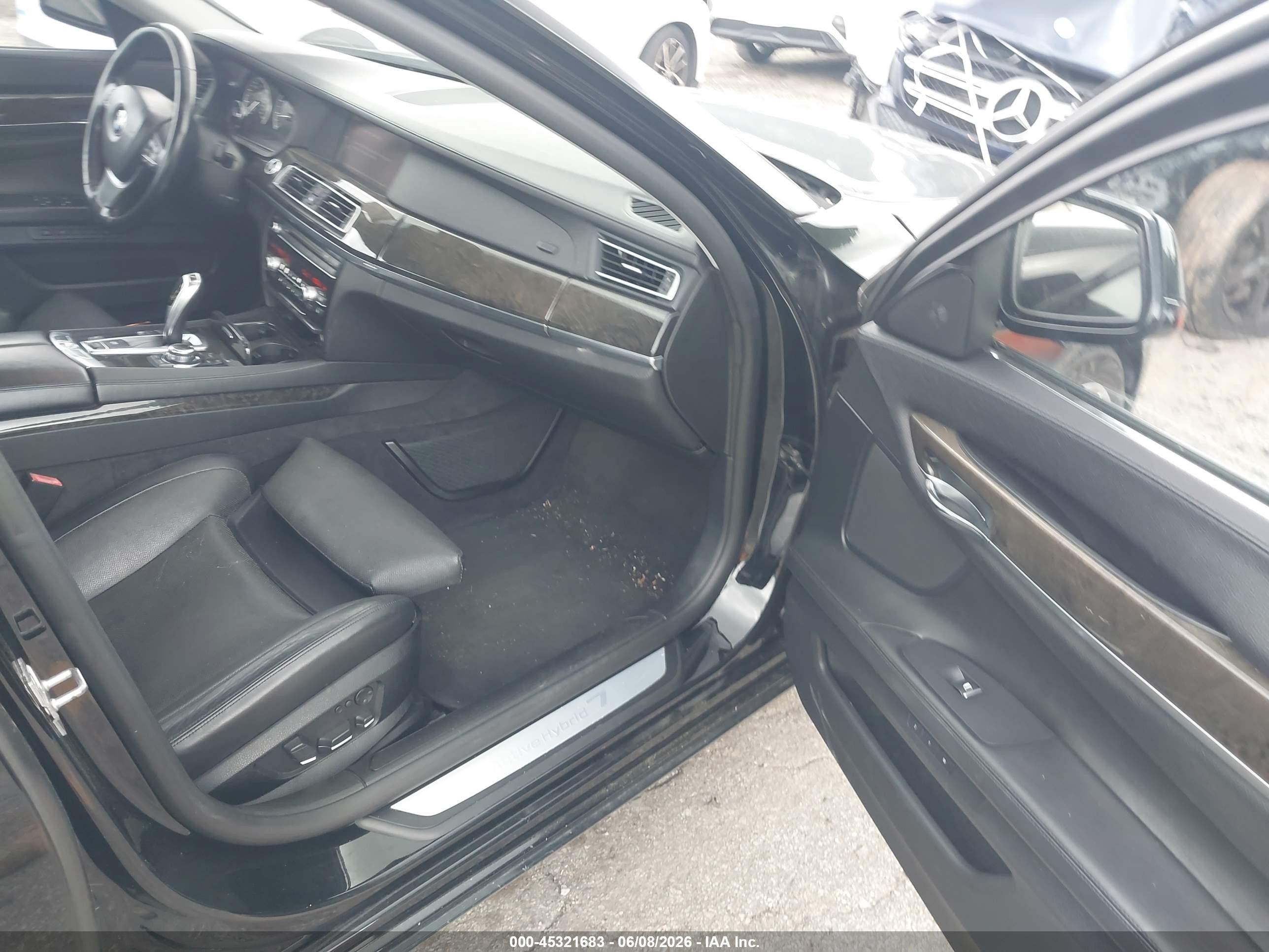 2012 Bmw Activehybrid 750 Черный vin: WBAKX6C56CC197173