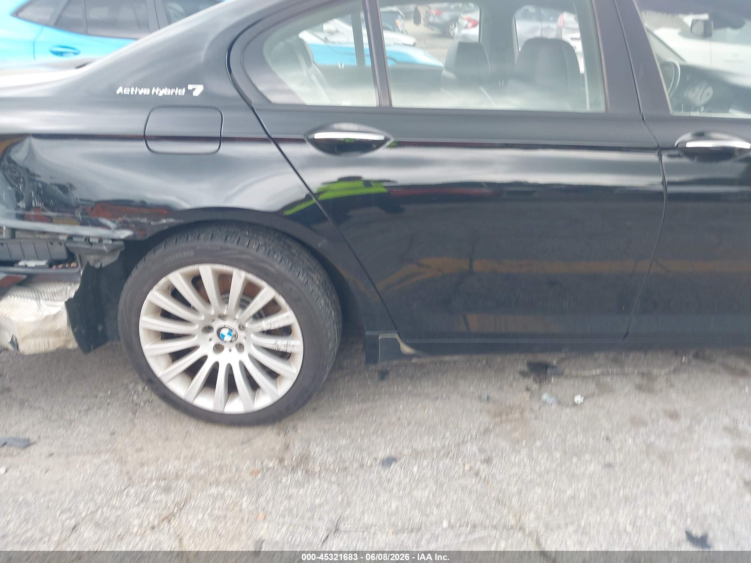 2012 Bmw Activehybrid 750 Черный vin: WBAKX6C56CC197173