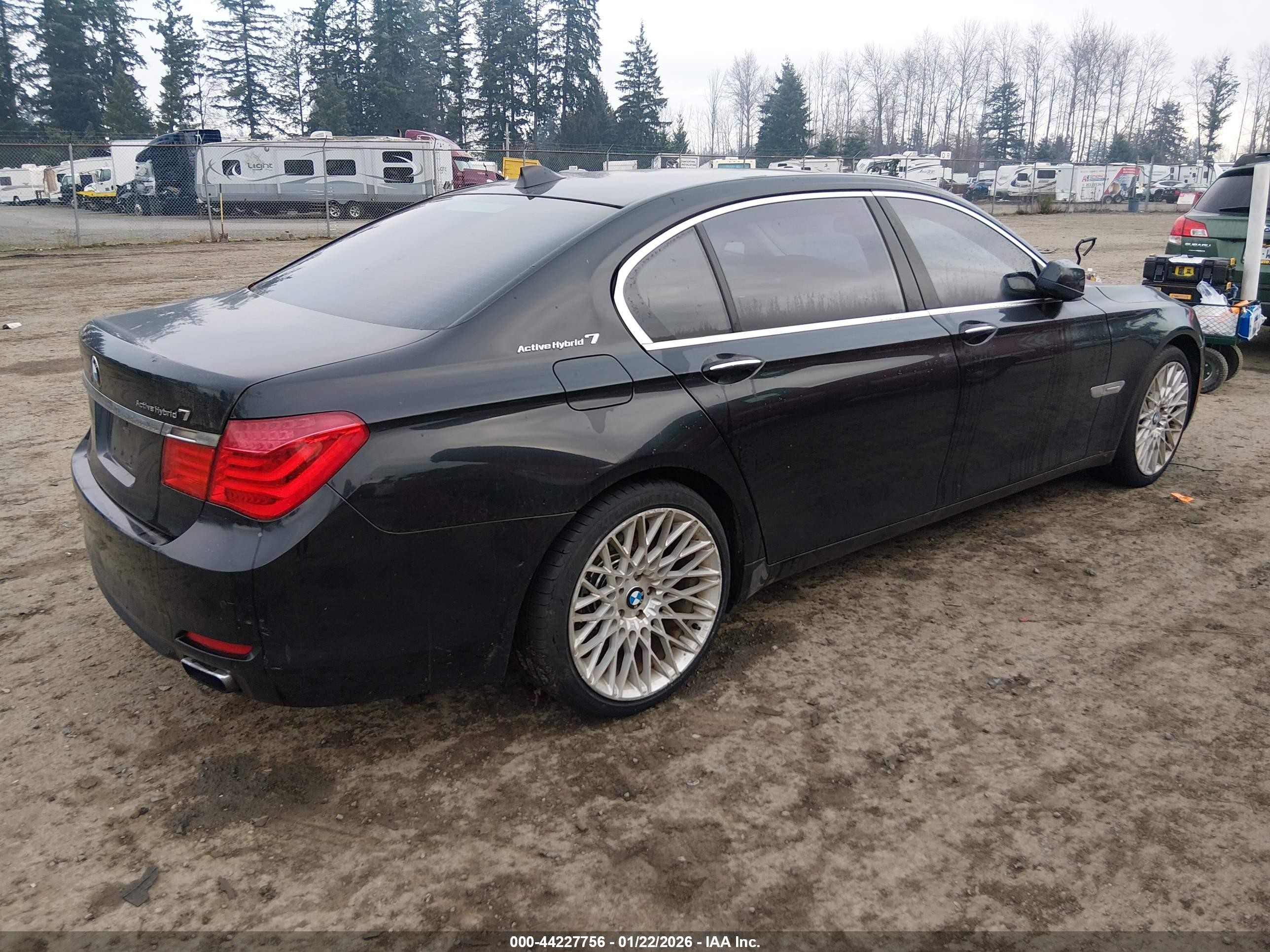 2012 Bmw Activehybrid 750li   Черный vin: WBAKX8C51CC198470