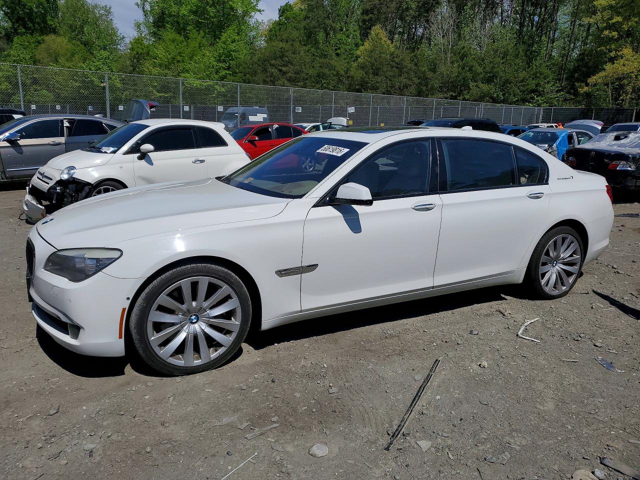 2011 Bmw 750 Li White vin: WBAKX8C54BC198137