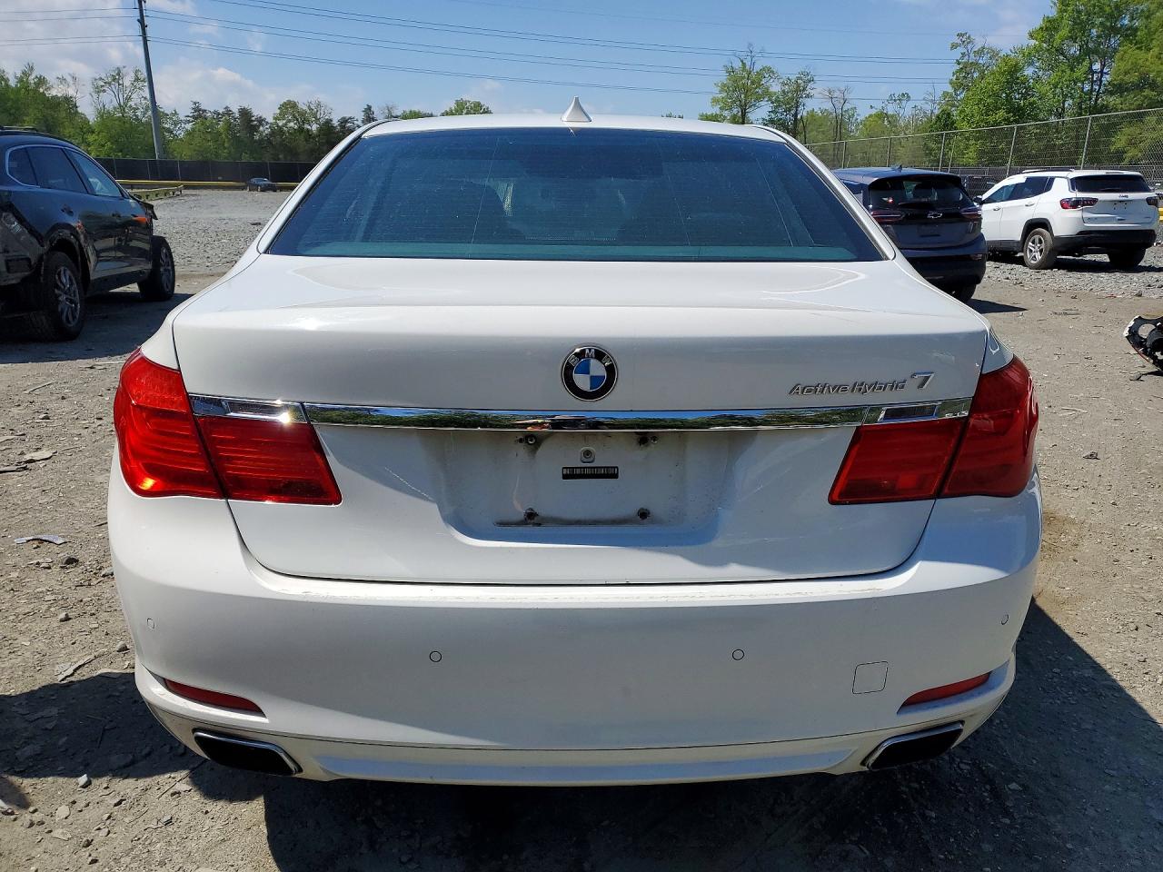 2011 Bmw 750 Li White vin: WBAKX8C54BC198137