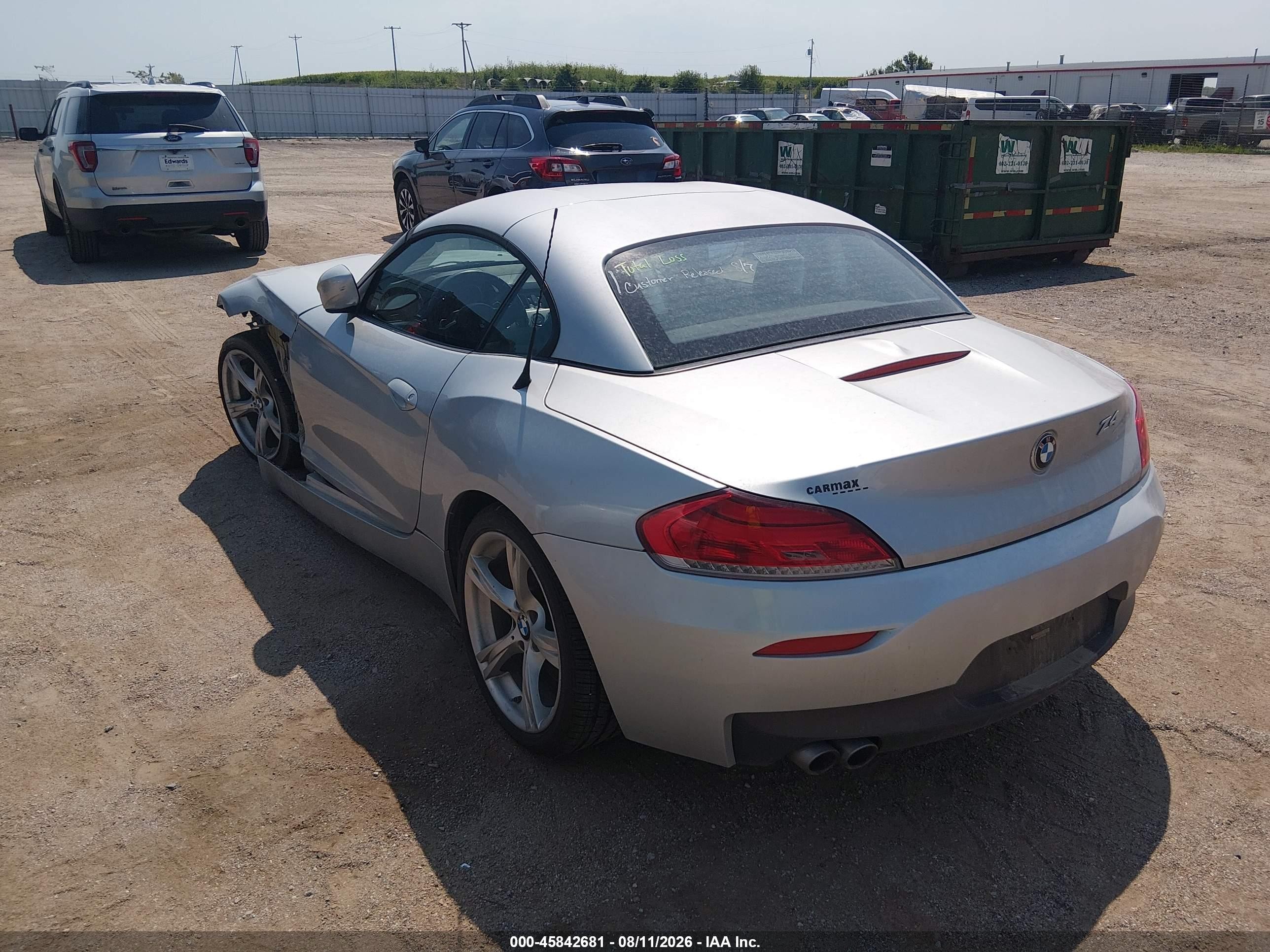 2015 Bmw Z4 Sdrive28i Silver vin: WBALL5C55FP557508