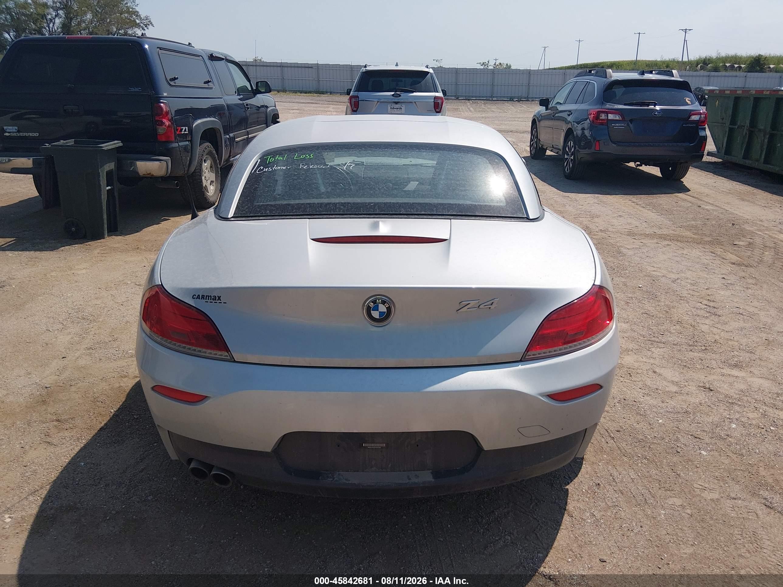 2015 Bmw Z4 Sdrive28i Silver vin: WBALL5C55FP557508