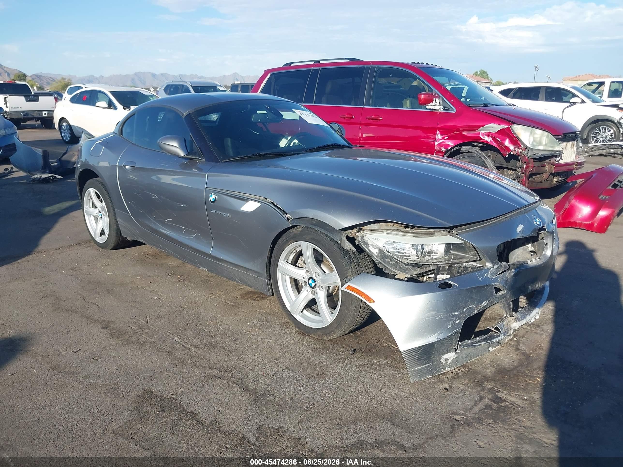 2012 Bmw Z4 Sdrive28i Gray vin: WBALL5C56CE716883
