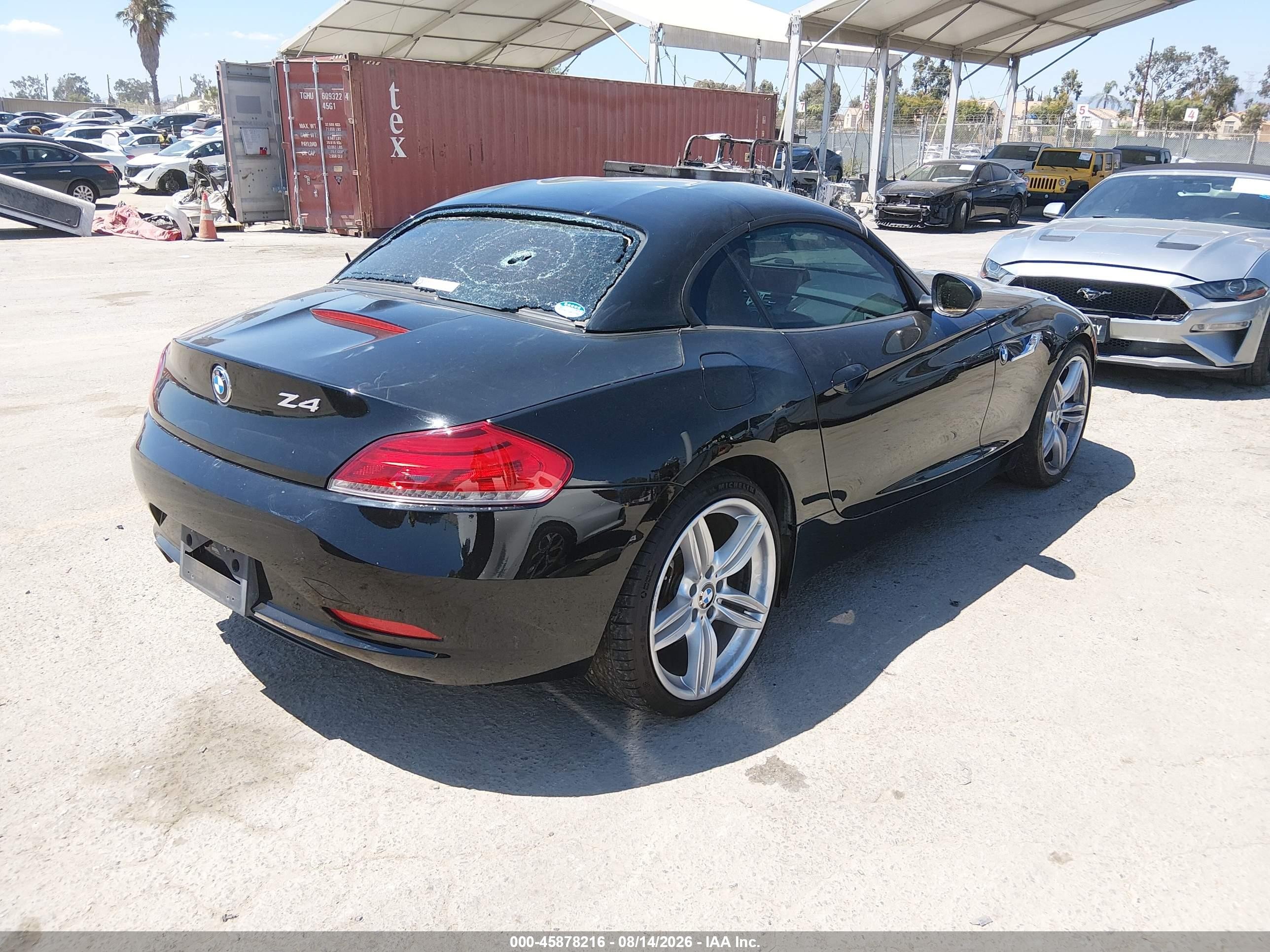 2013 Bmw Z4 Sdrive28i Black vin: WBALL5C57DJ104085