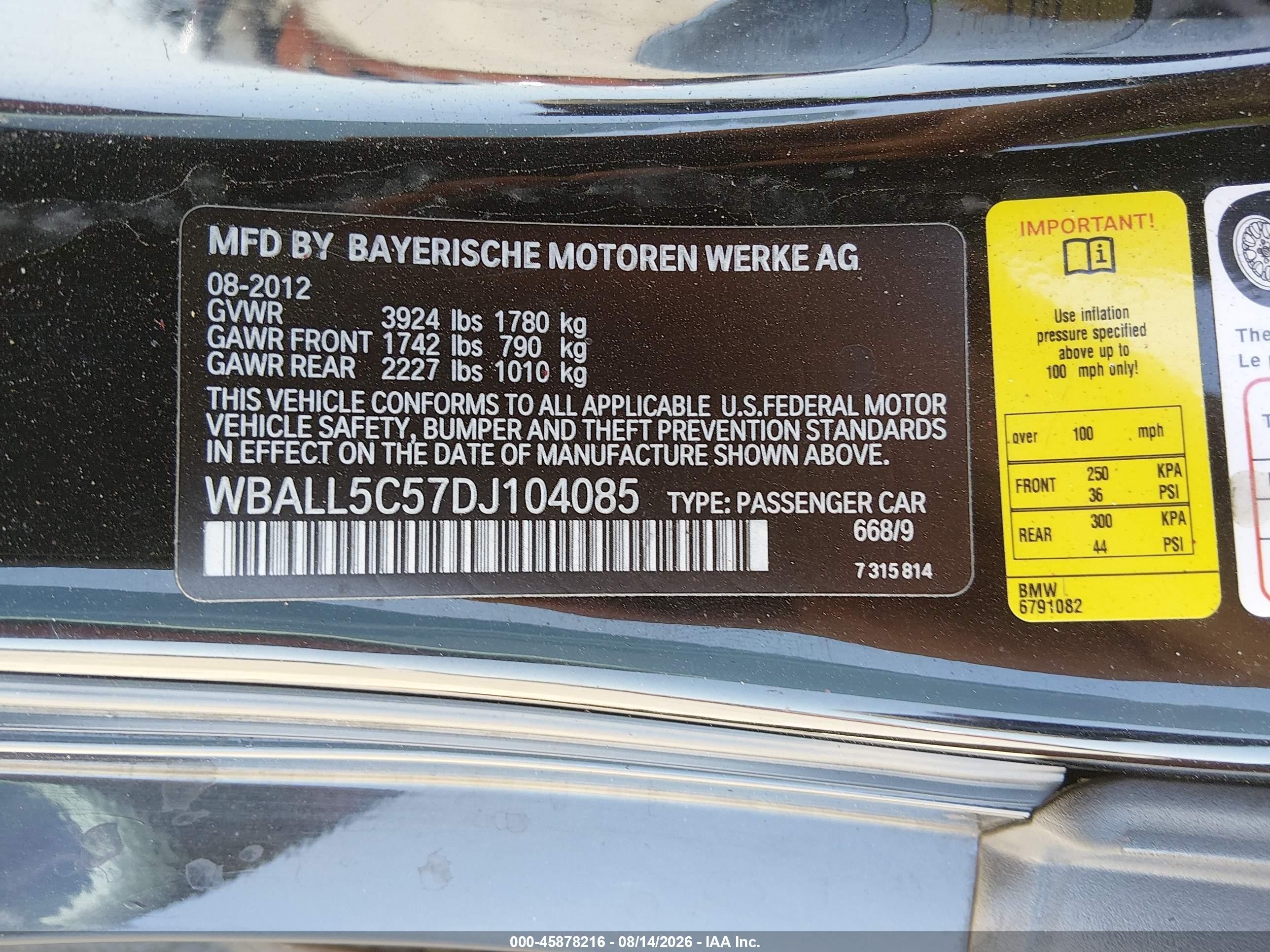 2013 Bmw Z4 Sdrive28i Black vin: WBALL5C57DJ104085