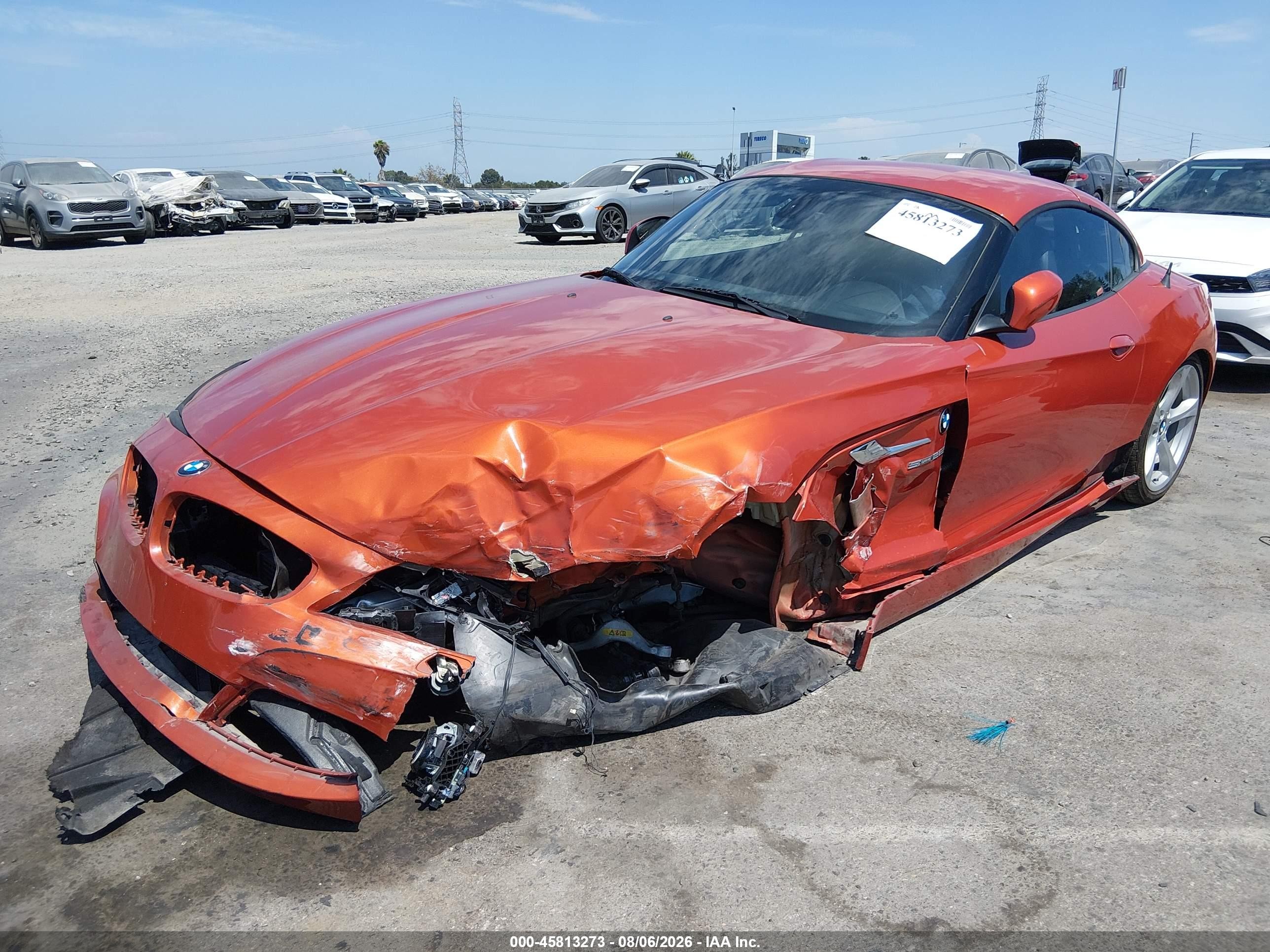 2014 Bmw Z4 Sdrive28i Orange vin: WBALL5C58EJ105439