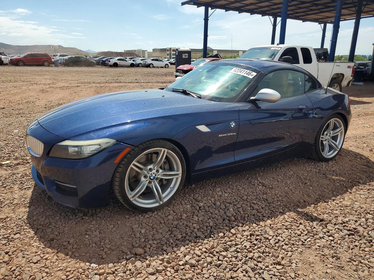 2013 Bmw Z4 Sdrive35is Blue vin: WBALM1C55DE634036