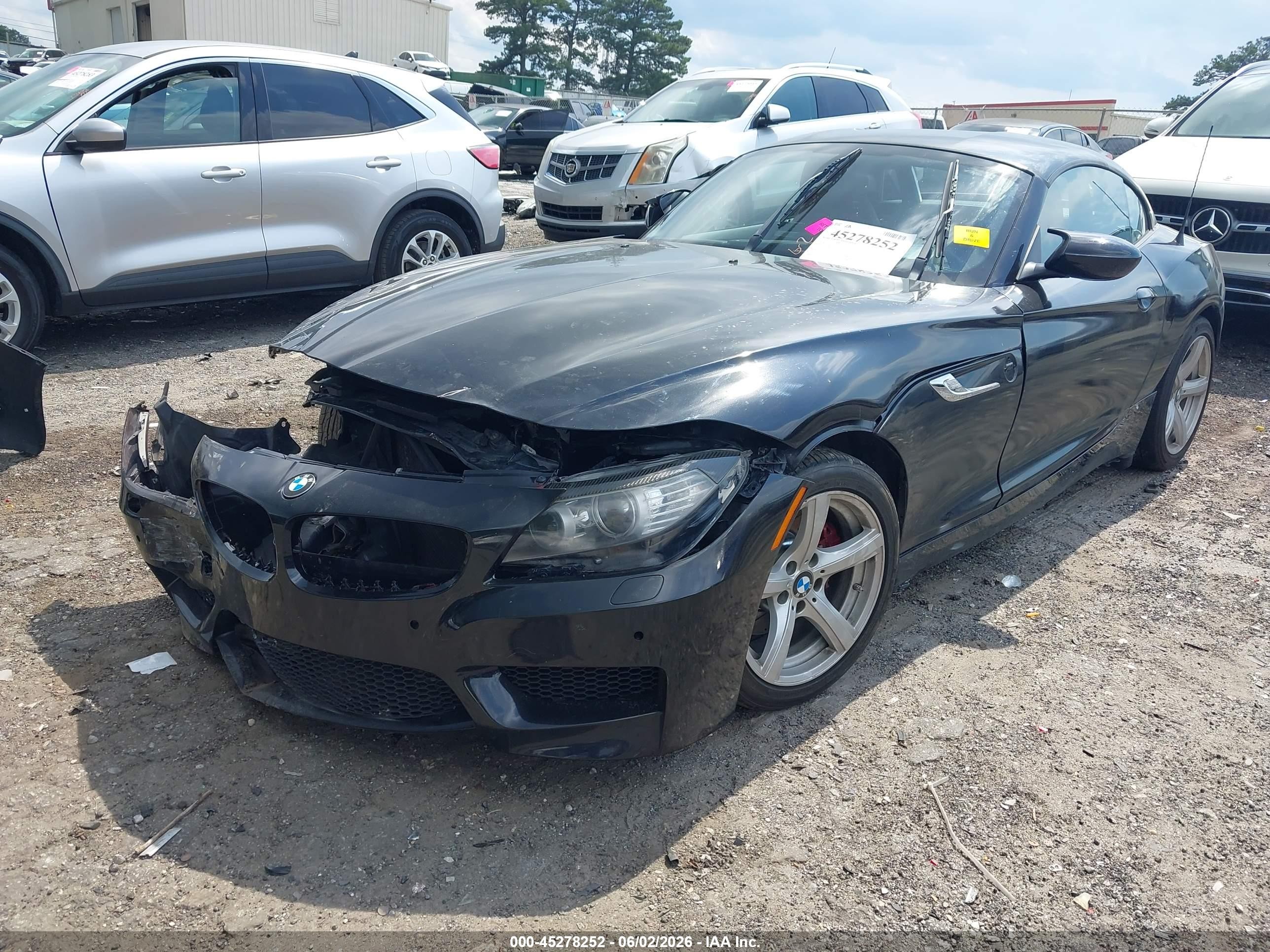 2009 Bmw Z4 Sdrive30i Black vin: WBALM53589E161683