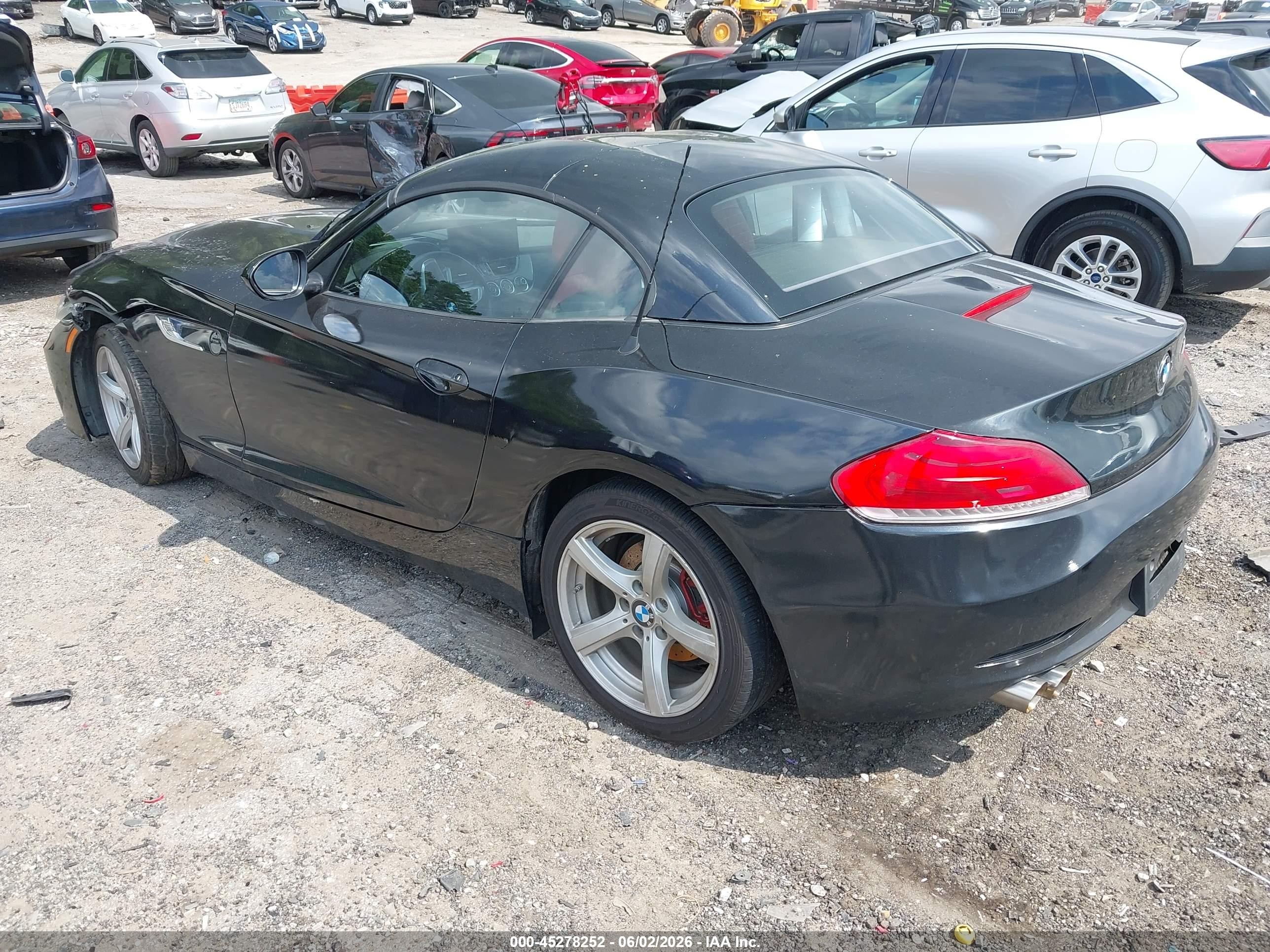 2009 Bmw Z4 Sdrive30i Black vin: WBALM53589E161683