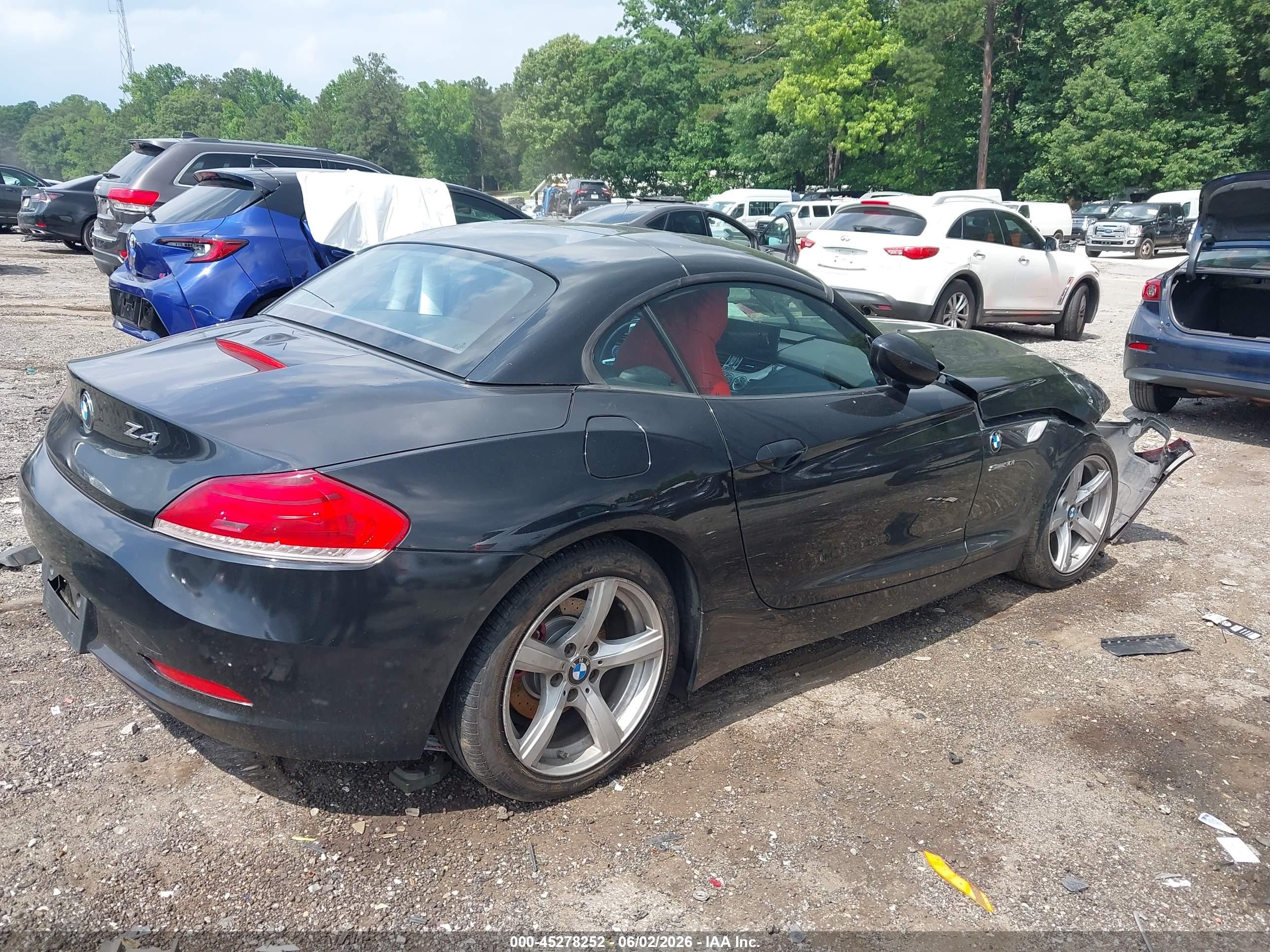 2009 Bmw Z4 Sdrive30i Black vin: WBALM53589E161683