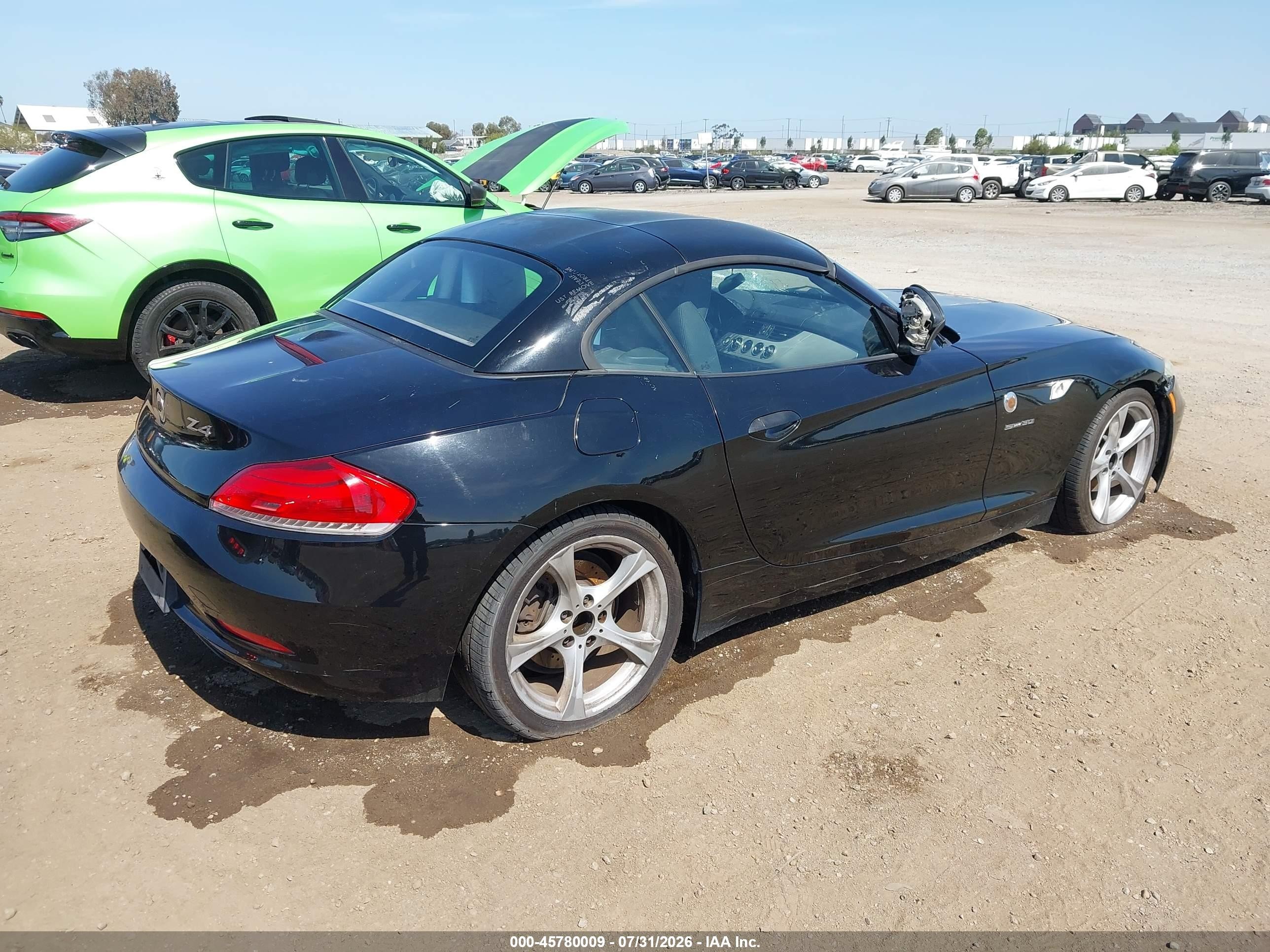 2011 Bmw Z4 Sdrive30i Black vin: WBALM5C53BE379200