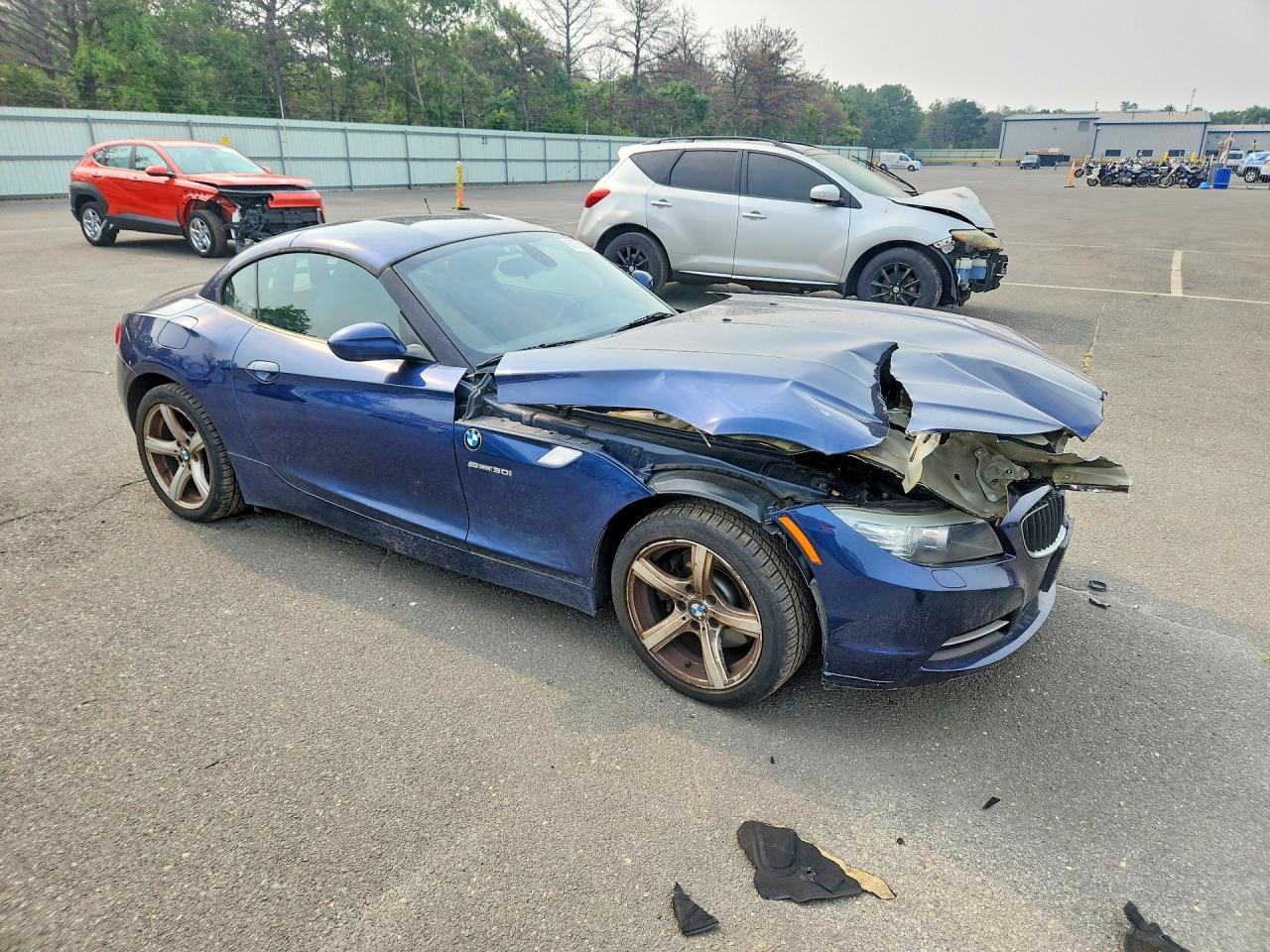 2011 Bmw Z4 Sdrive30i Синий vin: WBALM5C56BE495703